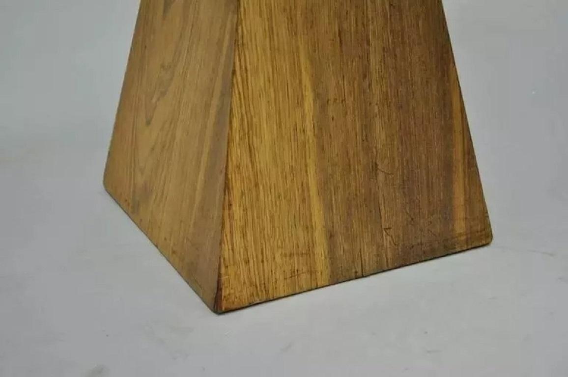 Harvey Probber attr. Mid-Century Modern Wenge Wood Pyramid Occasional Side Table 1