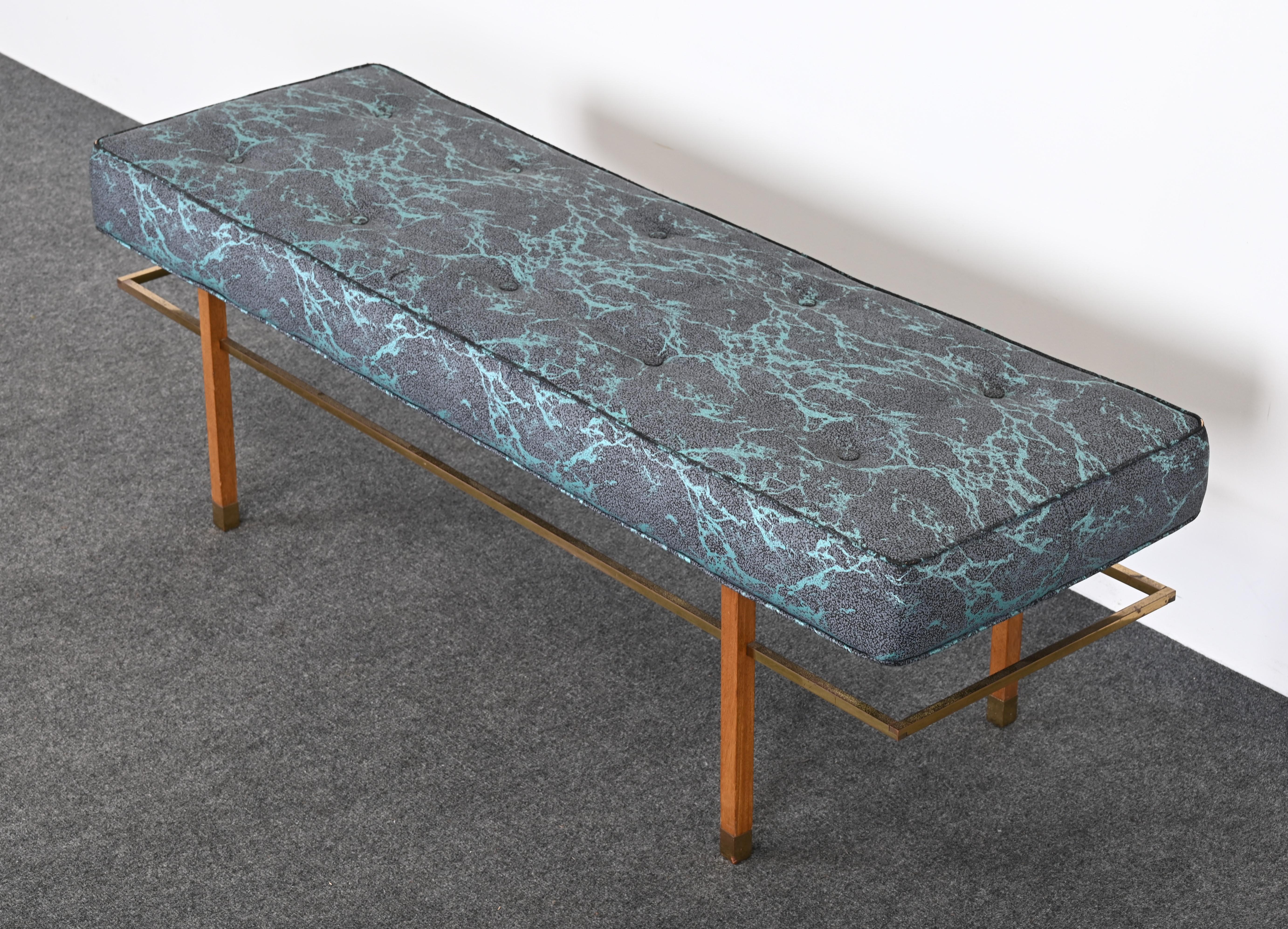 Harvey Probber Bench with Brass Accents, 1955 2