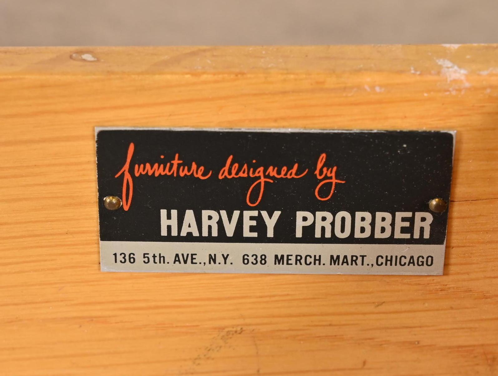 Harvey Probber Nachttische aus schwarz lackiertem Mahagoni und Messing, neu lackiert im Angebot 5