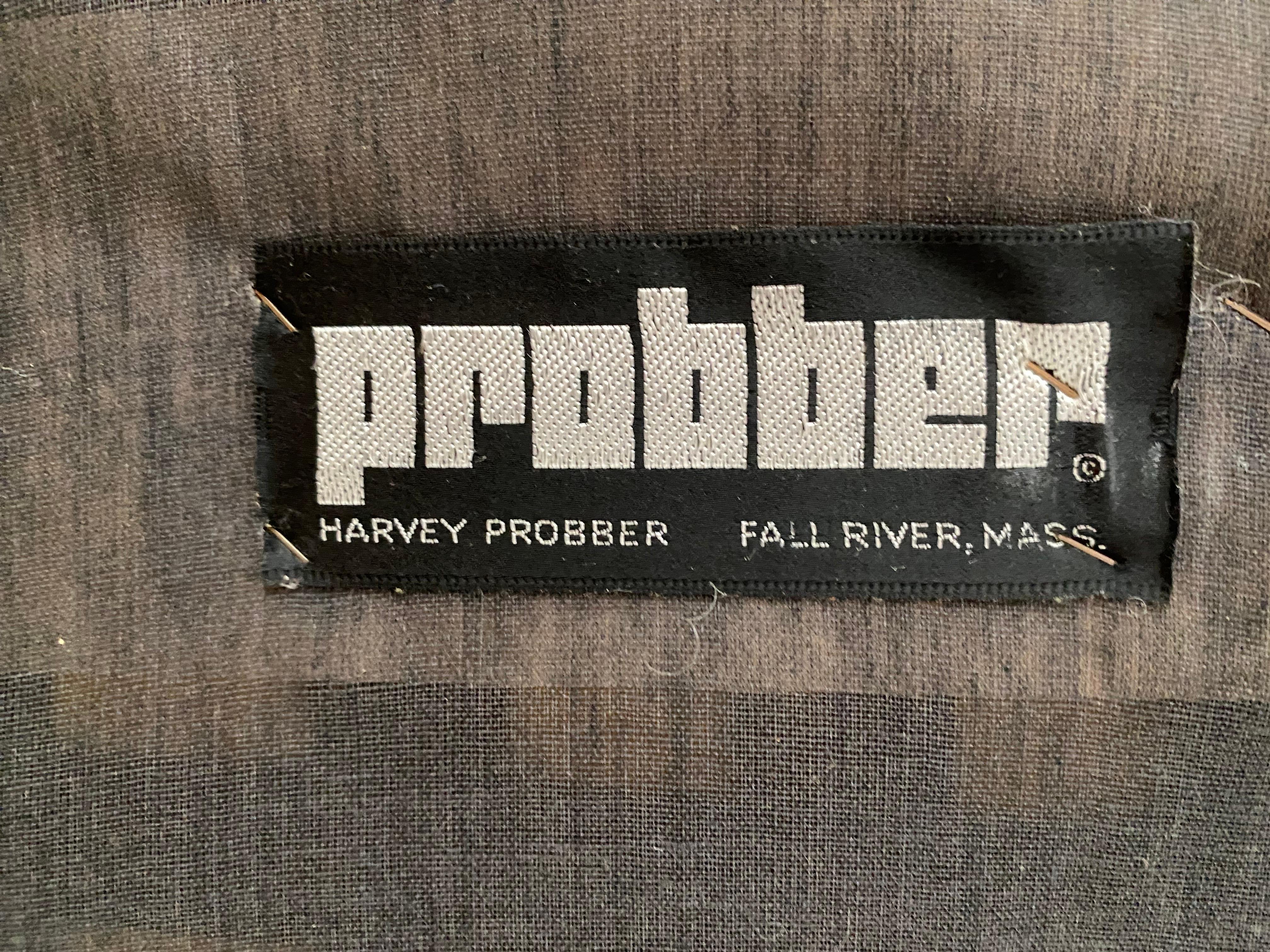 Harvey Probber Black Leather 