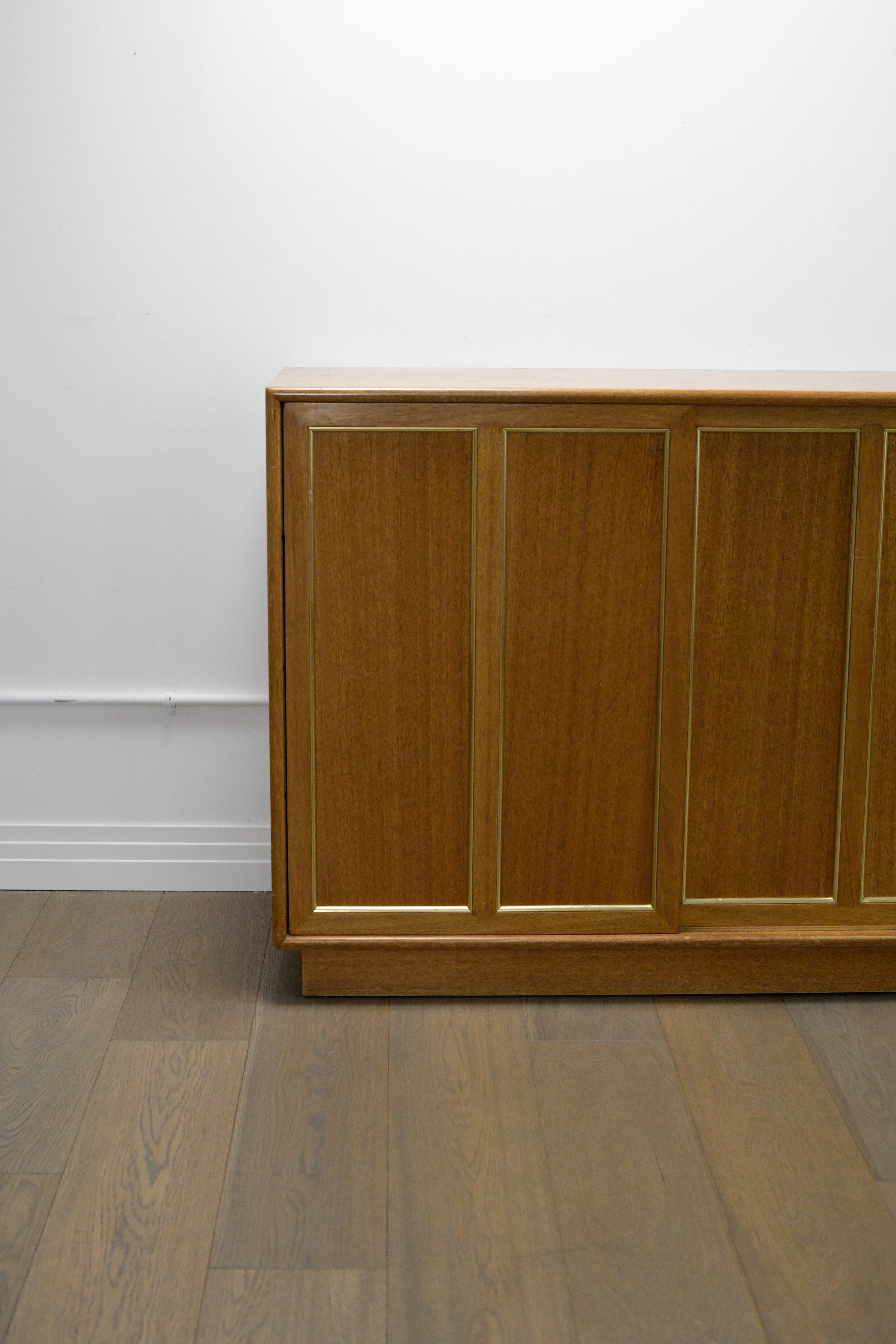 American Harvey Probber Bleached Mahogany Credenza  For Sale