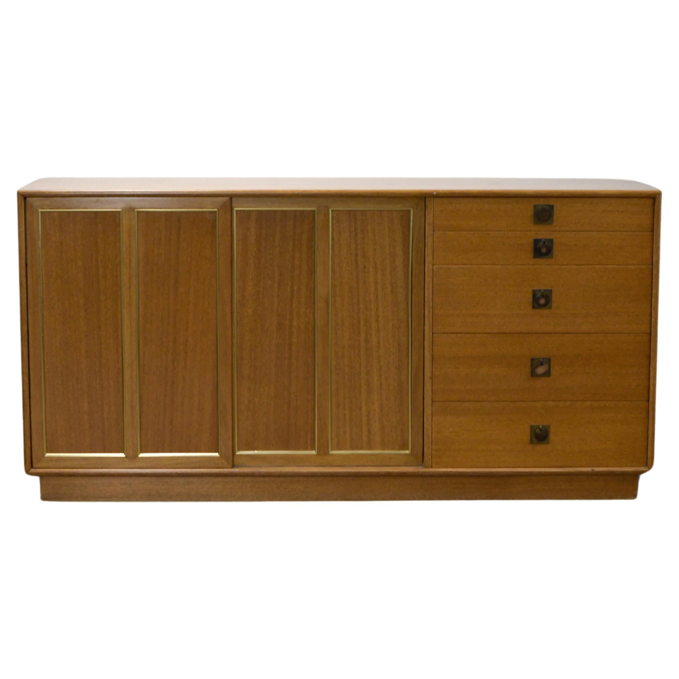 Harvey Probber Bleached Mahogany Credenza  For Sale