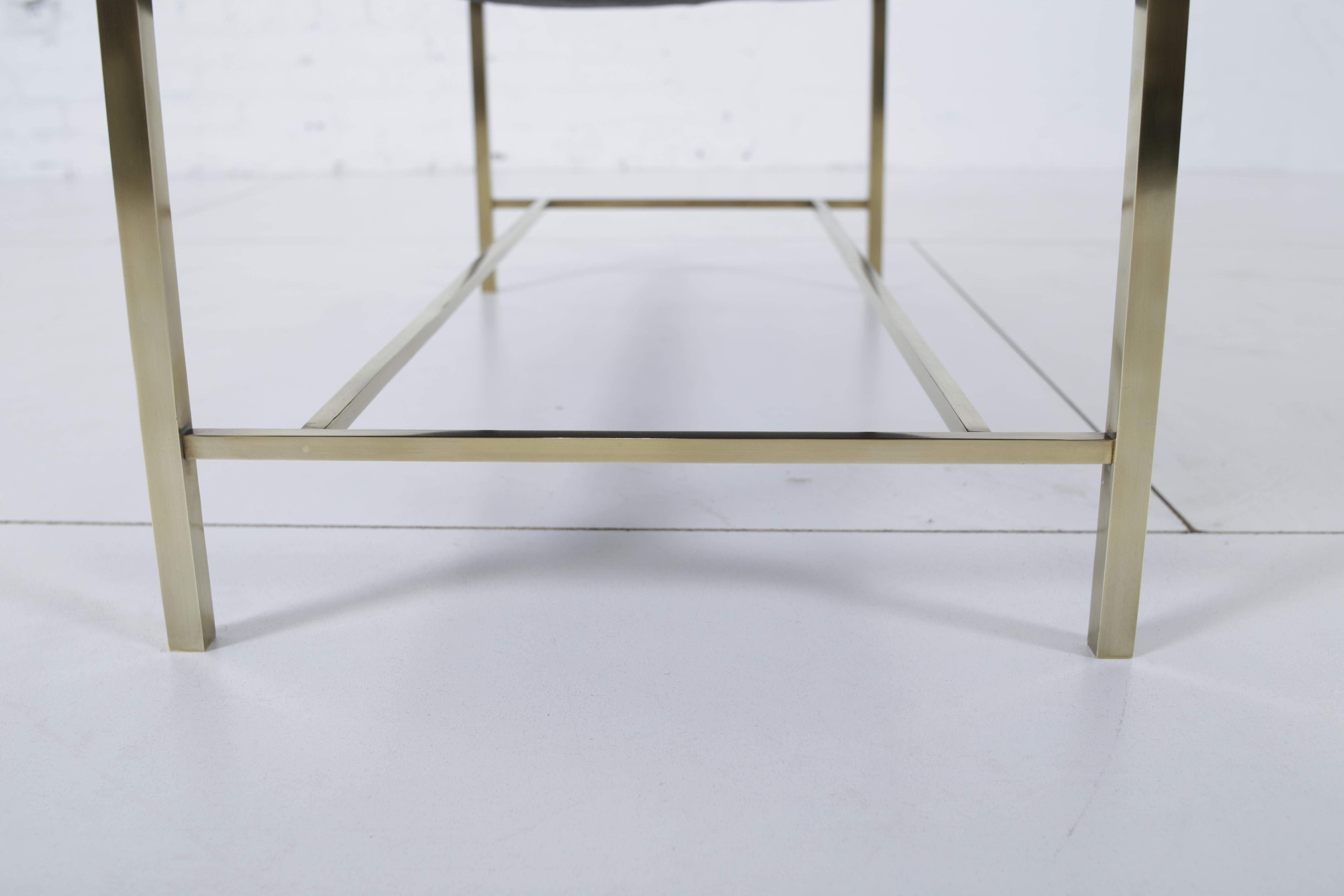 Harvey Probber Brass Frame Bench In Good Condition In Chicago, IL