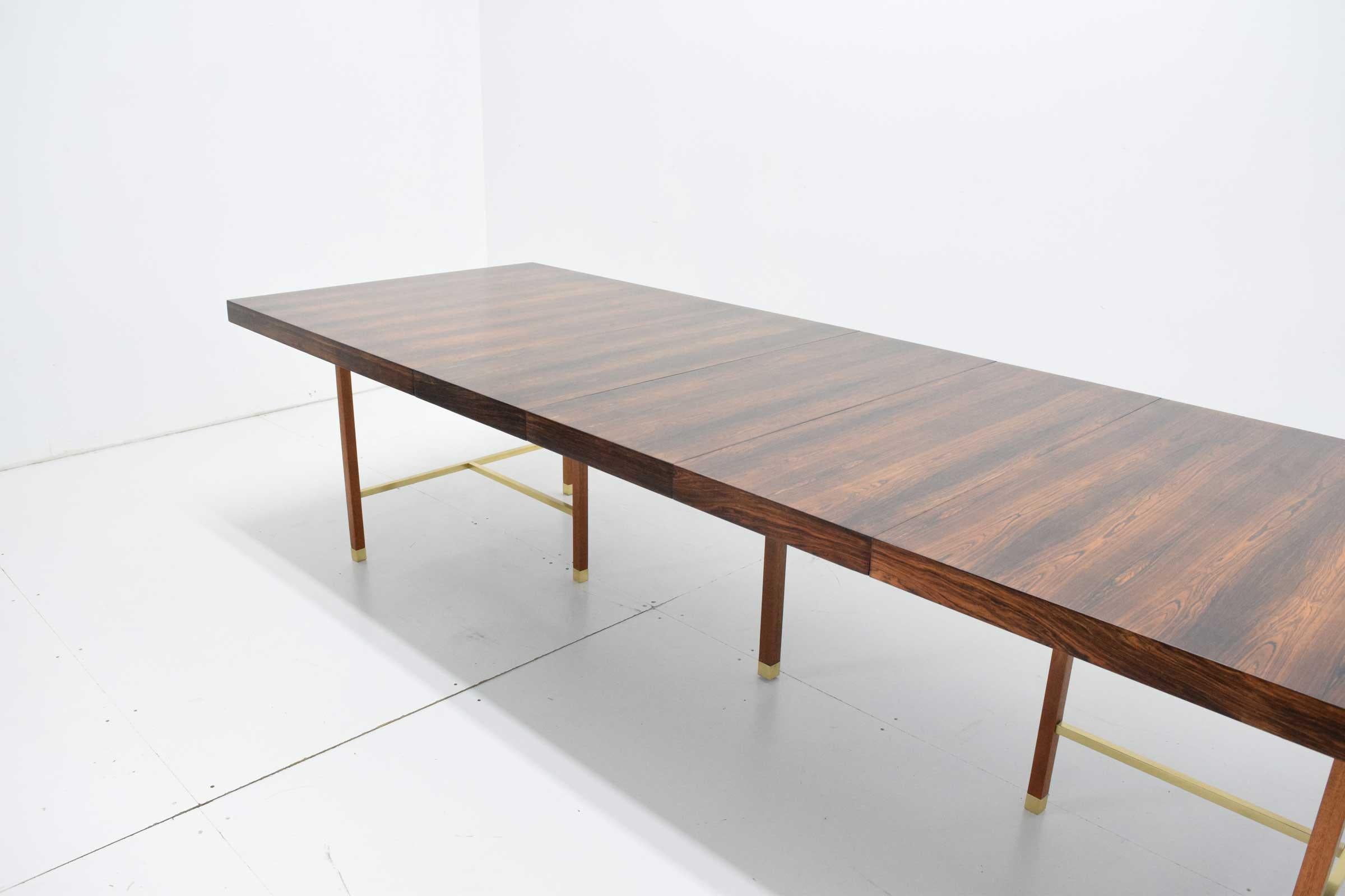 Harvey Probber Brazilian Rosewood Dining Table, 1950s 4