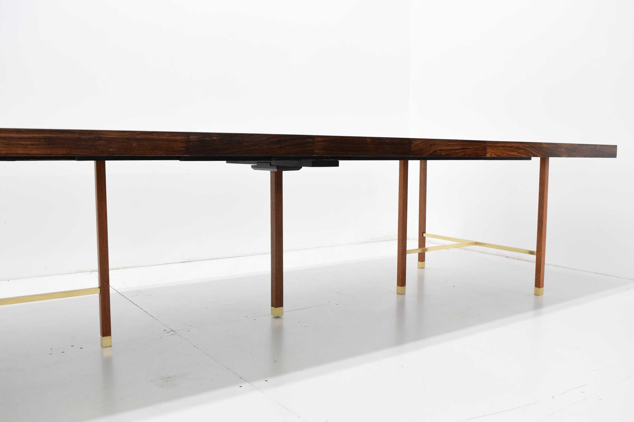 American Harvey Probber Brazilian Rosewood Dining Table, 1950s