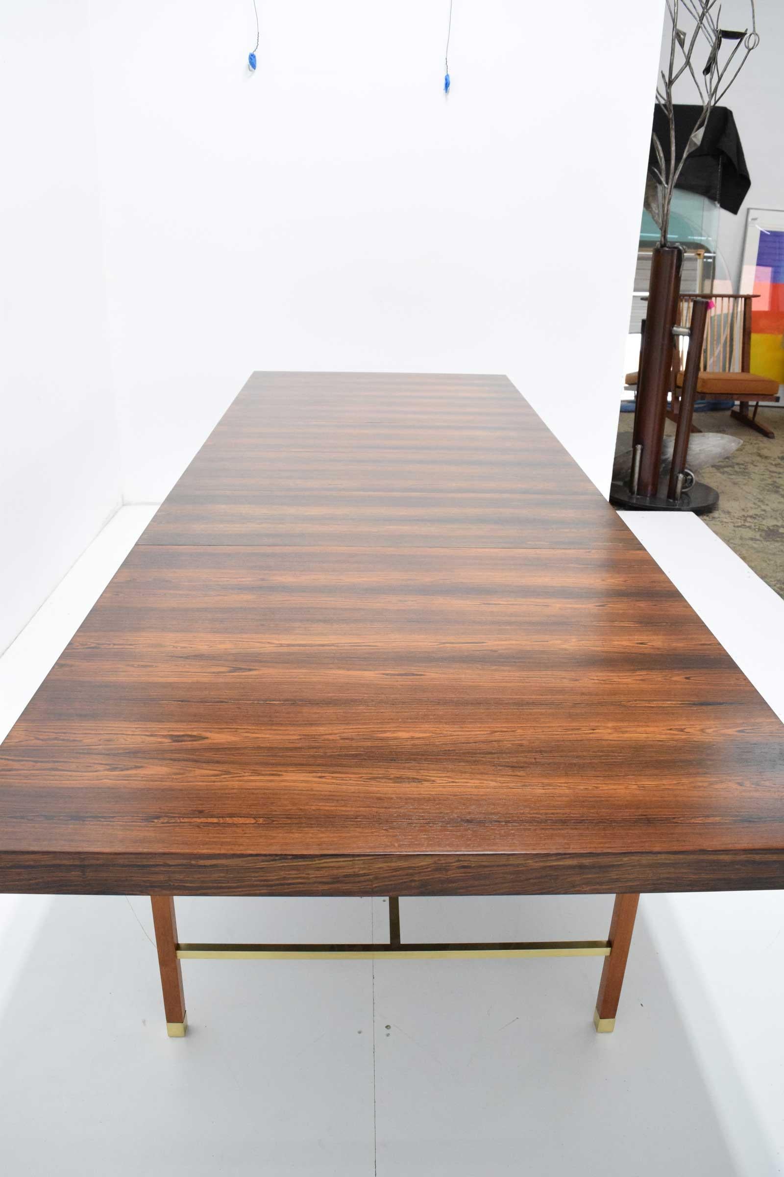 Harvey Probber Brazilian Rosewood Dining Table, 1950s In Good Condition In Dallas, TX