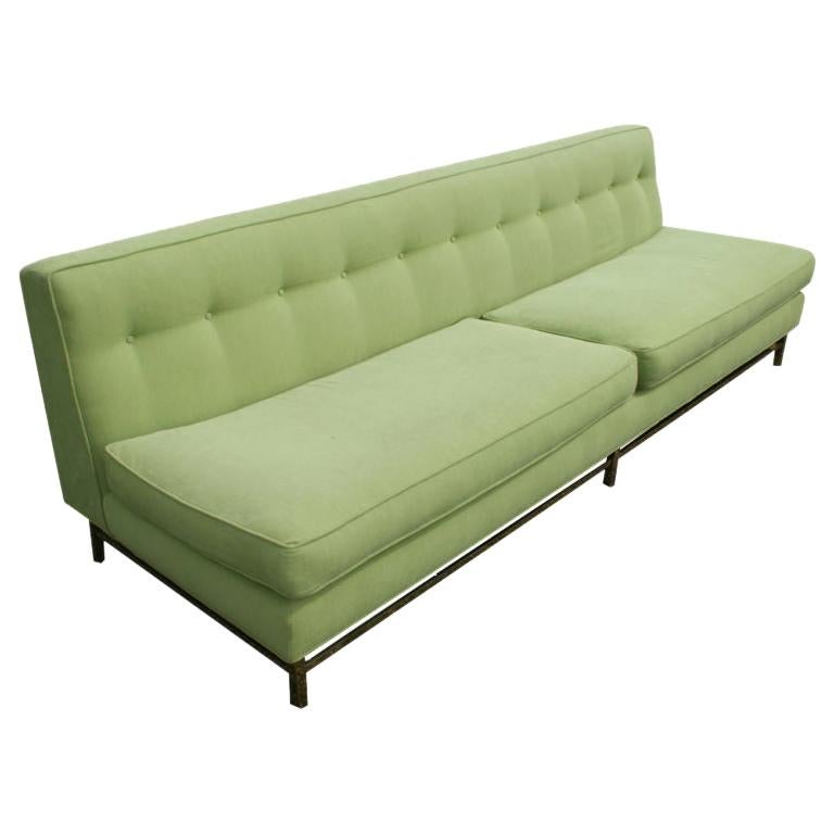 Harvey Probber Bronze Base Sofa For Sale