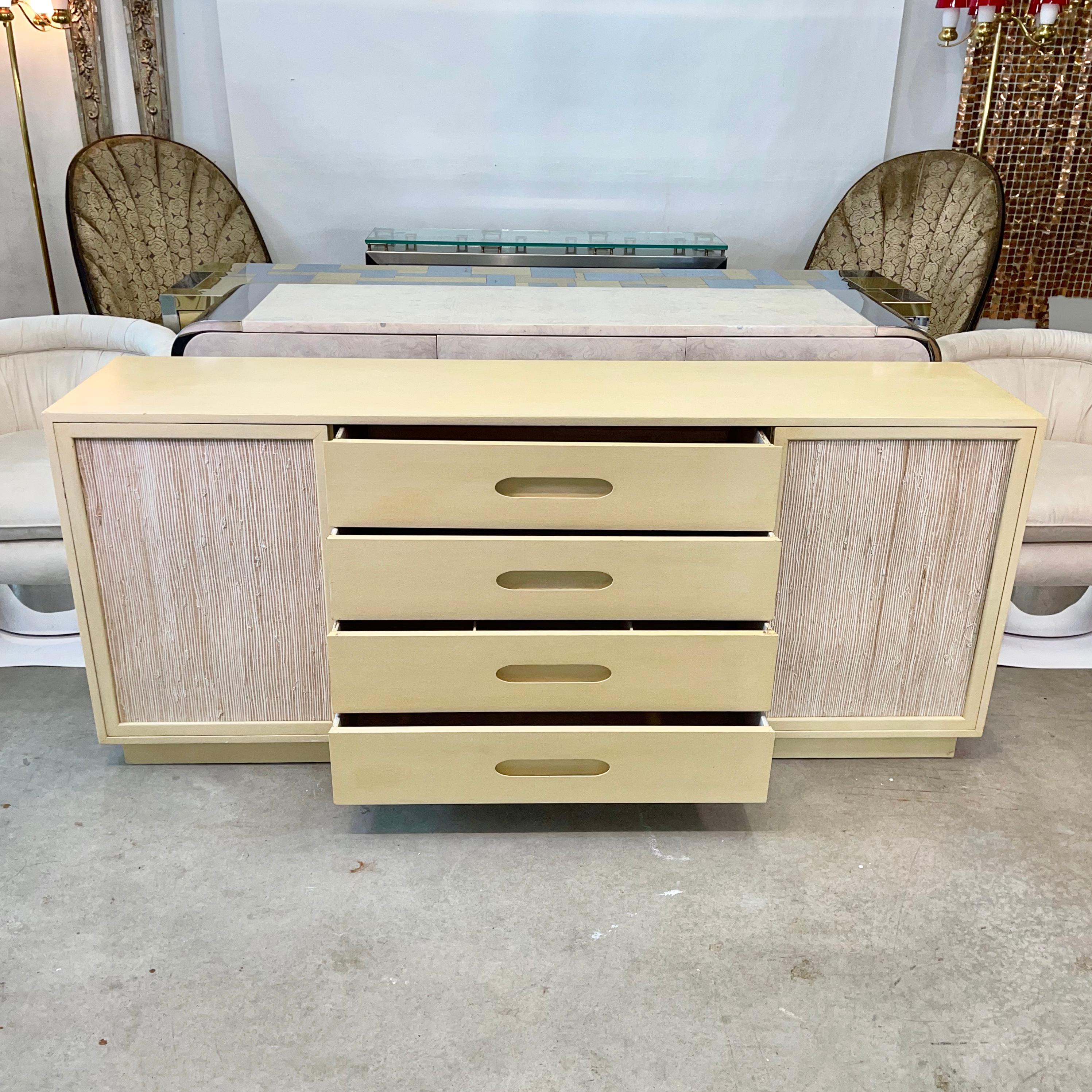 grasscloth cabinet