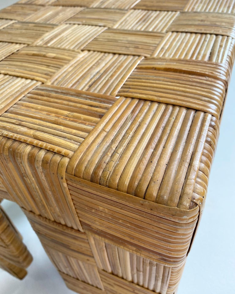 A great example from Probber's Artisan Collection. This stool is a prototype of a design. We like to use it as a side table.