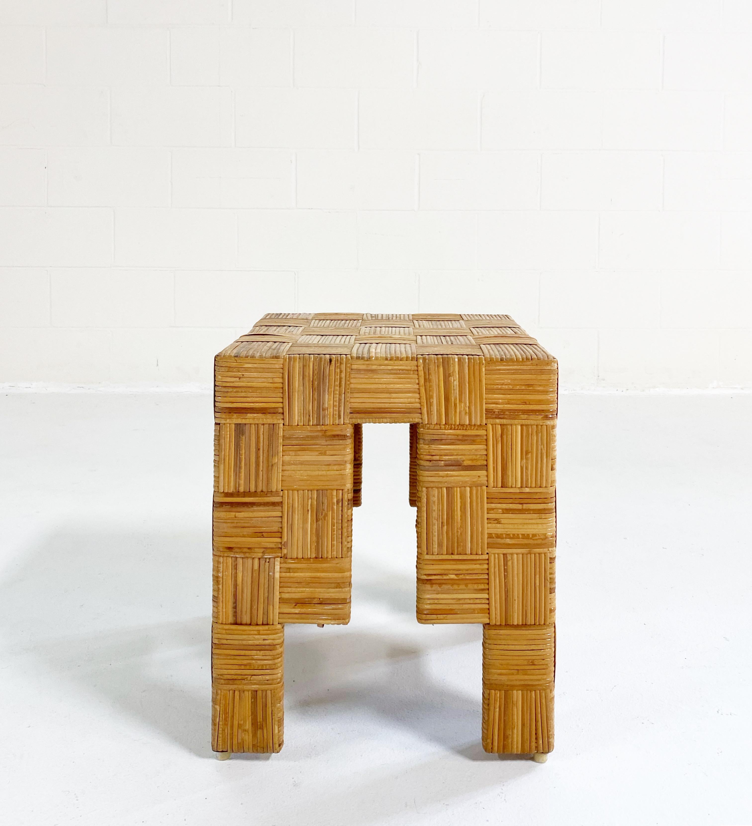 American Harvey Probber Cane Stool For Sale