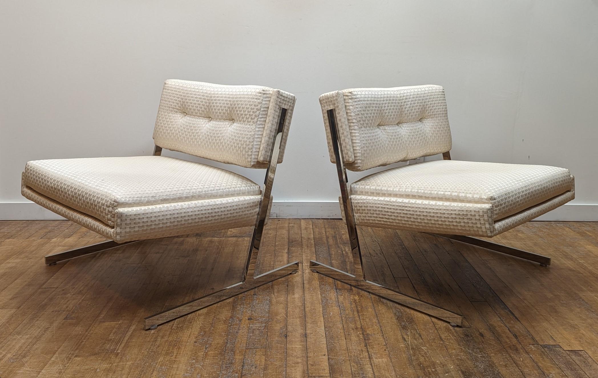 Harvey Probber Freischwinger Lounge Stühle im Zustand „Gut“ im Angebot in New York, NY