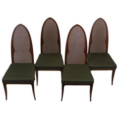 Harvey Probber cathedral back chairs - set of four