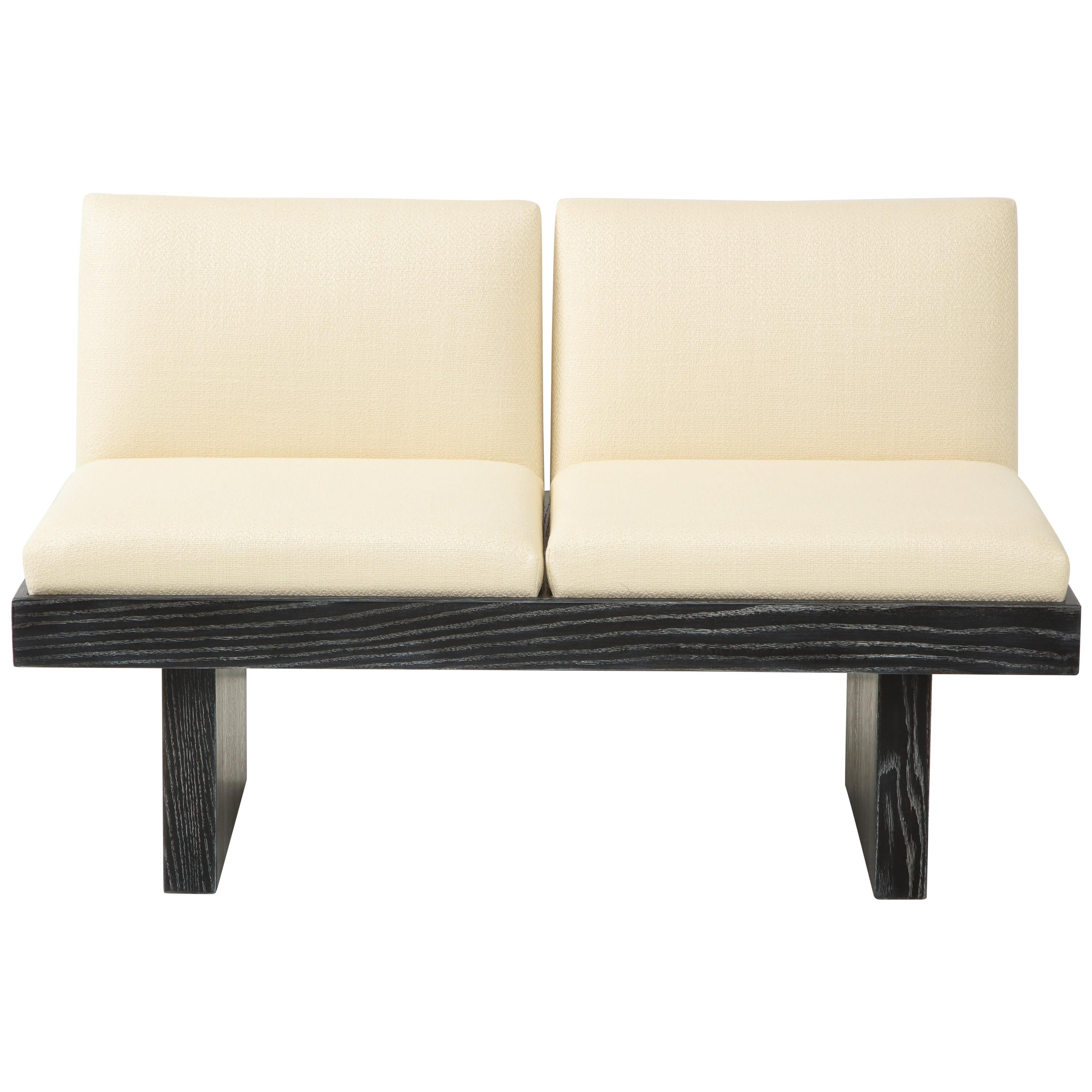 Harvey Probber Cerused Oak Bench