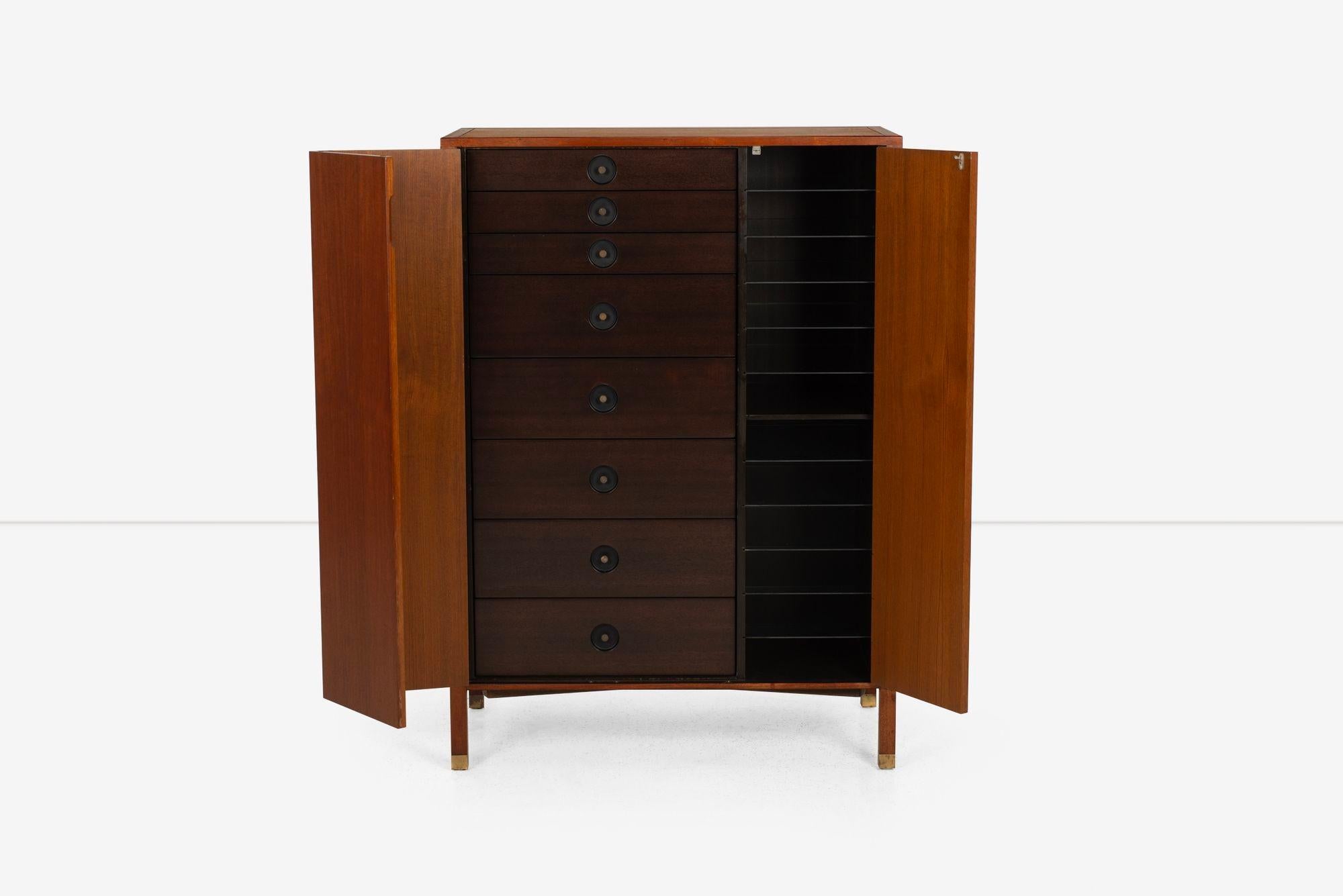Mid-Century Modern Harvey Probber Chest of Drawers / Tall Dresser 1965 For Sale