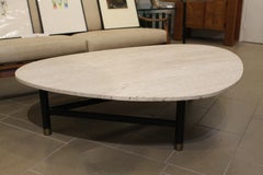 Harvey Probber Coffee Table with Travertine Top