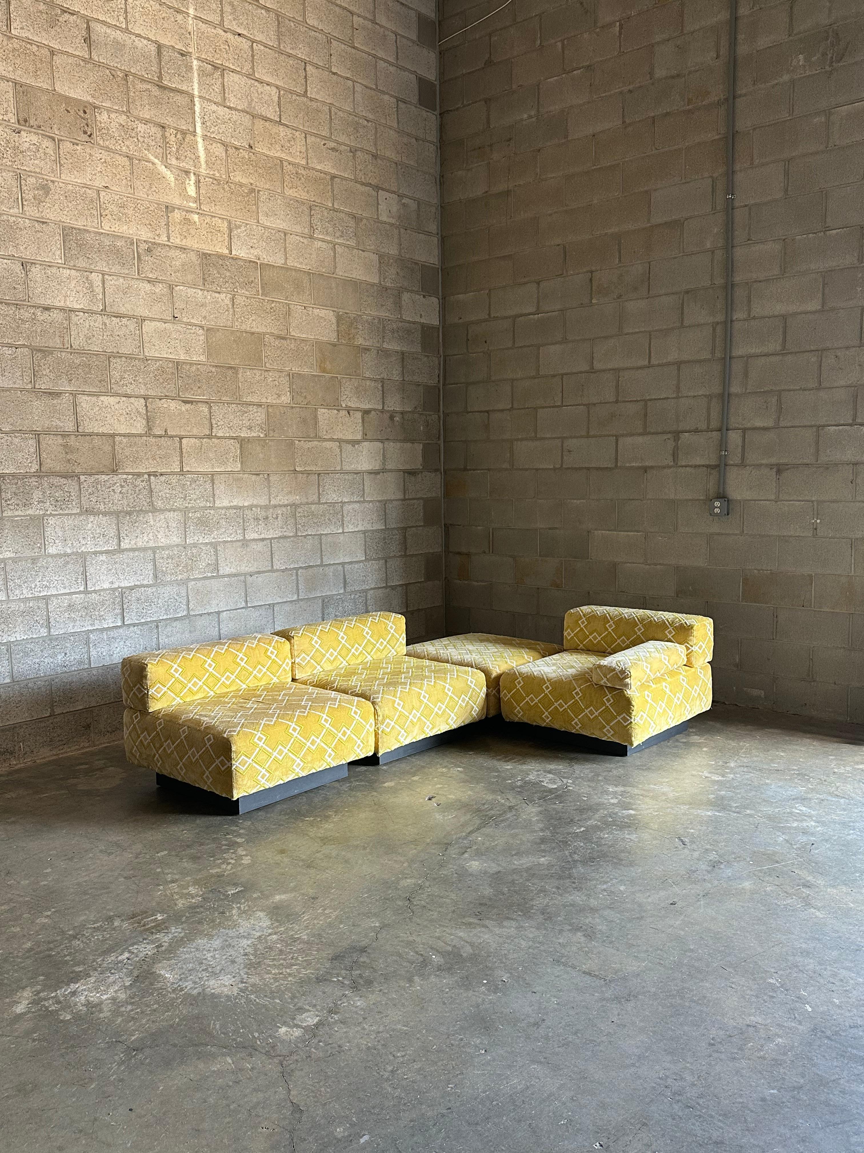 Mid-Century Modern Harvey Probber “Cubo” Minimalist Sectional