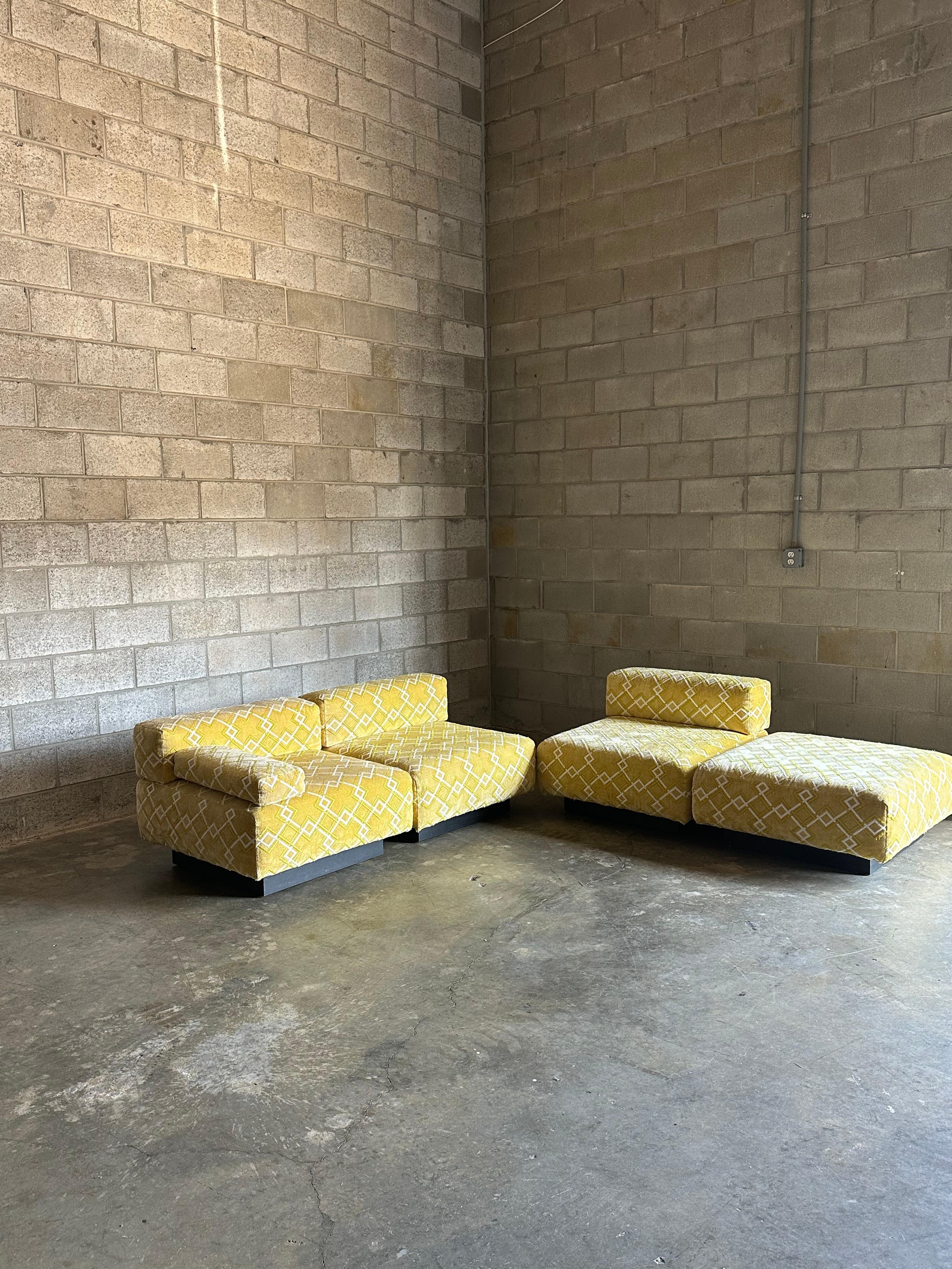 Mid-20th Century Harvey Probber “Cubo” Minimalist Sectional