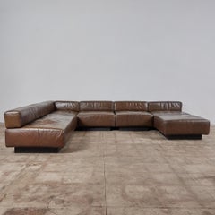 Harvey Probber "Cubo" Sectional Leather Sofa