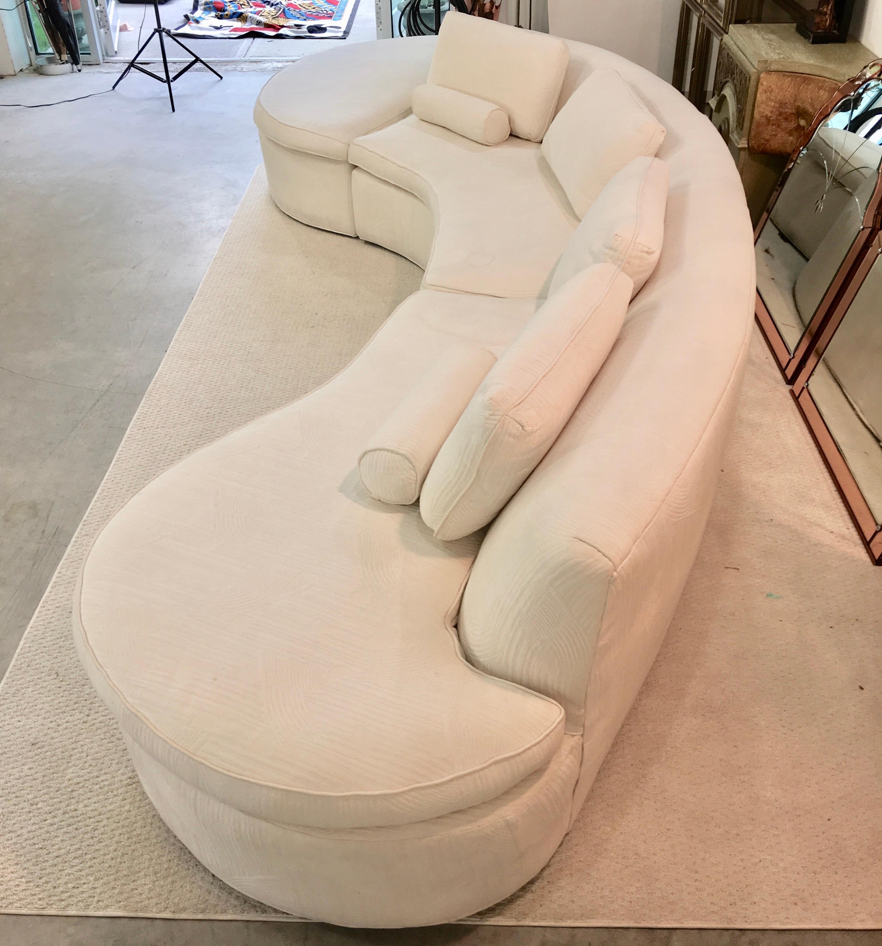 Mid-Century Modern Harvey Probber Curved Cloud Sofa
