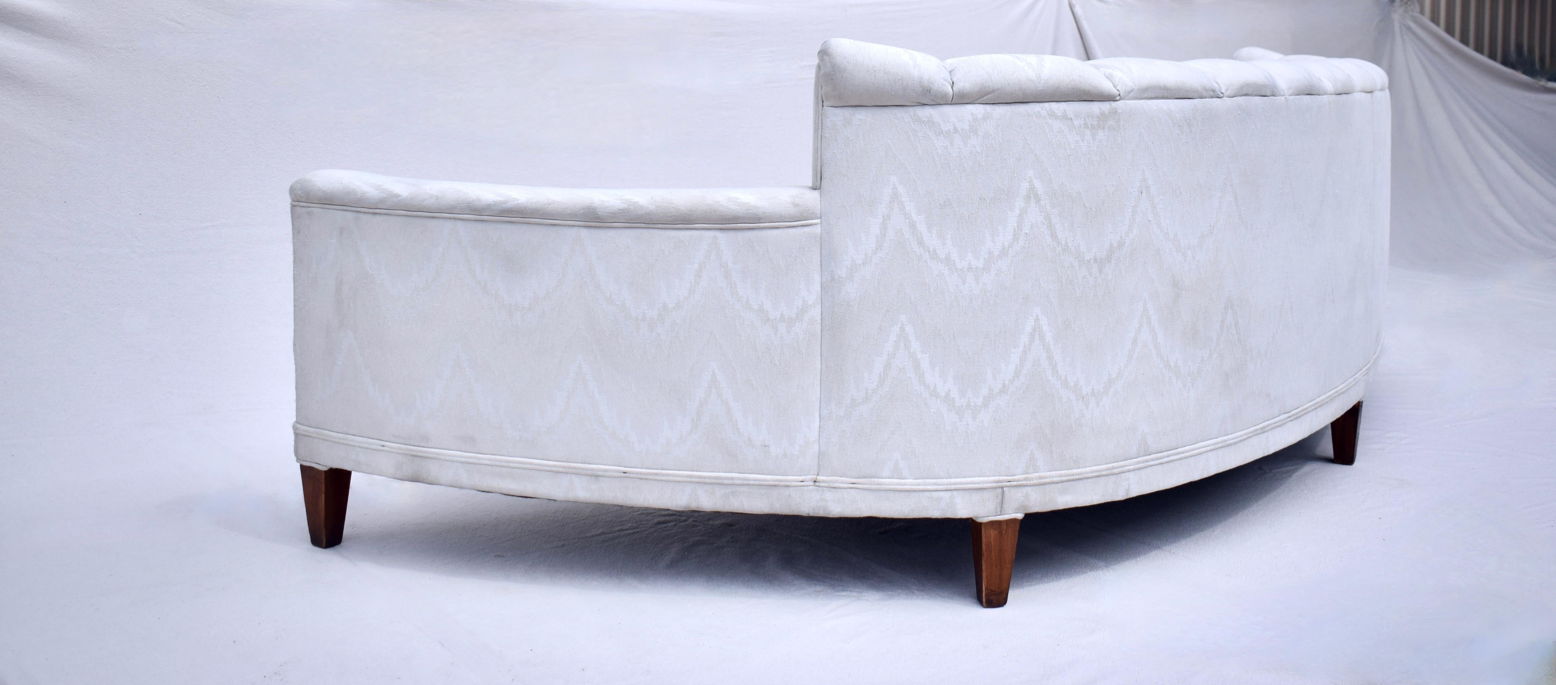 Mid-20th Century Harvey Probber Curved Crescent Sofa, 1960s For Sale