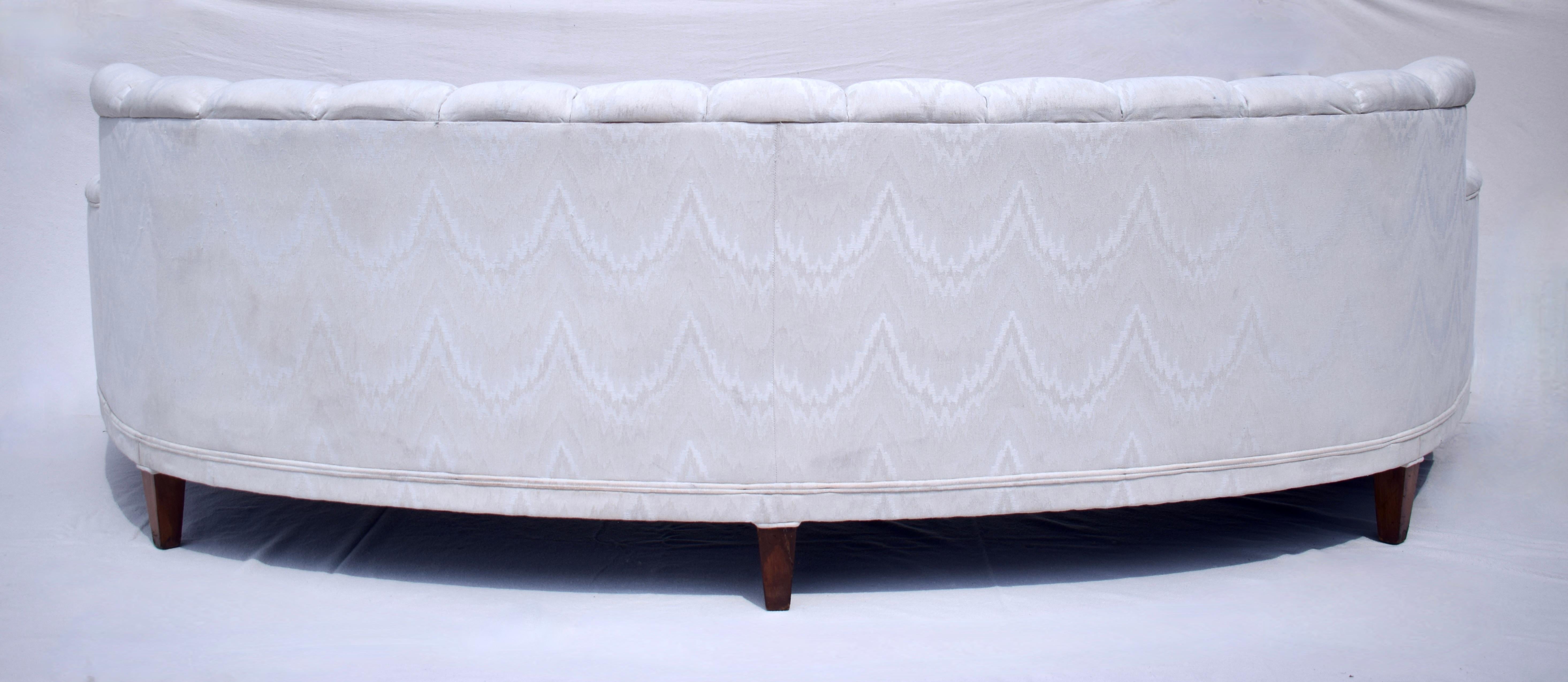 Upholstery Harvey Probber Curved Crescent Sofa, 1960s For Sale