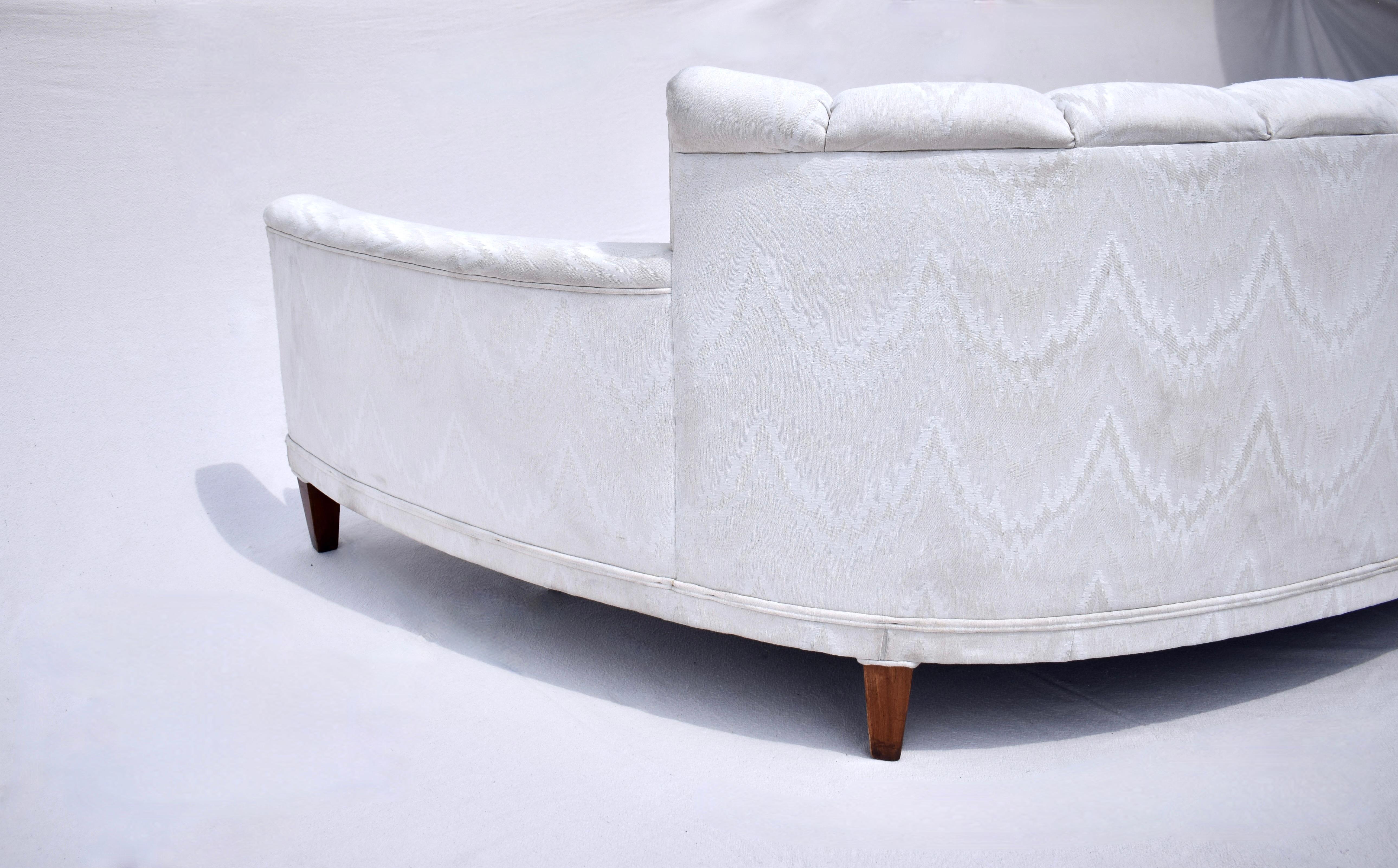 Harvey Probber Curved Crescent Sofa, 1960s For Sale 2