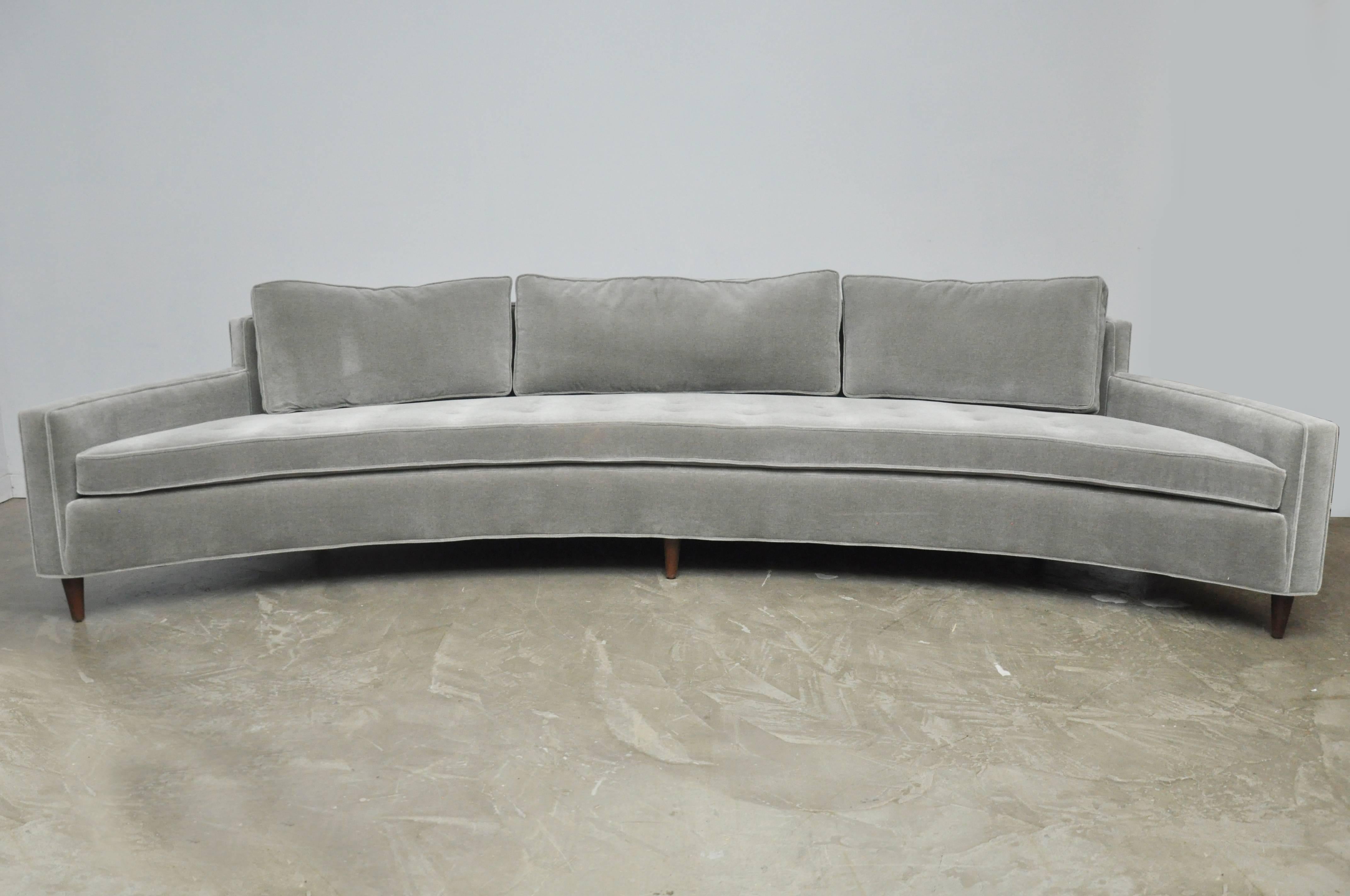 Mid-Century Modern Harvey Probber Curved Sofa
