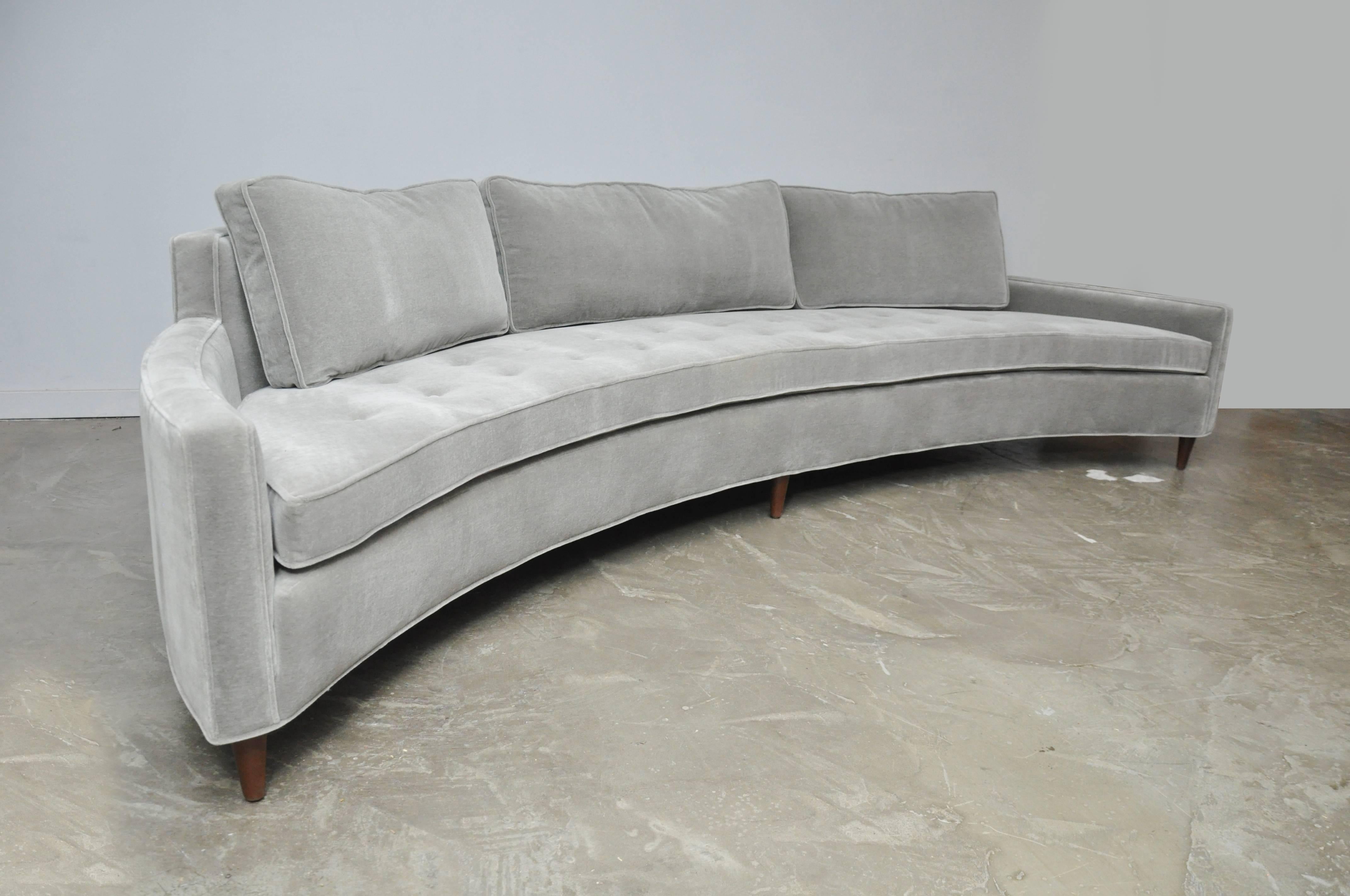 20th Century Harvey Probber Curved Sofa