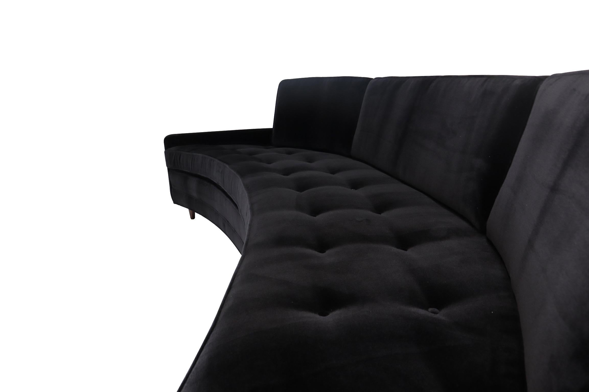 Harvey Probber Curved Sofa In Excellent Condition In Chicago, IL