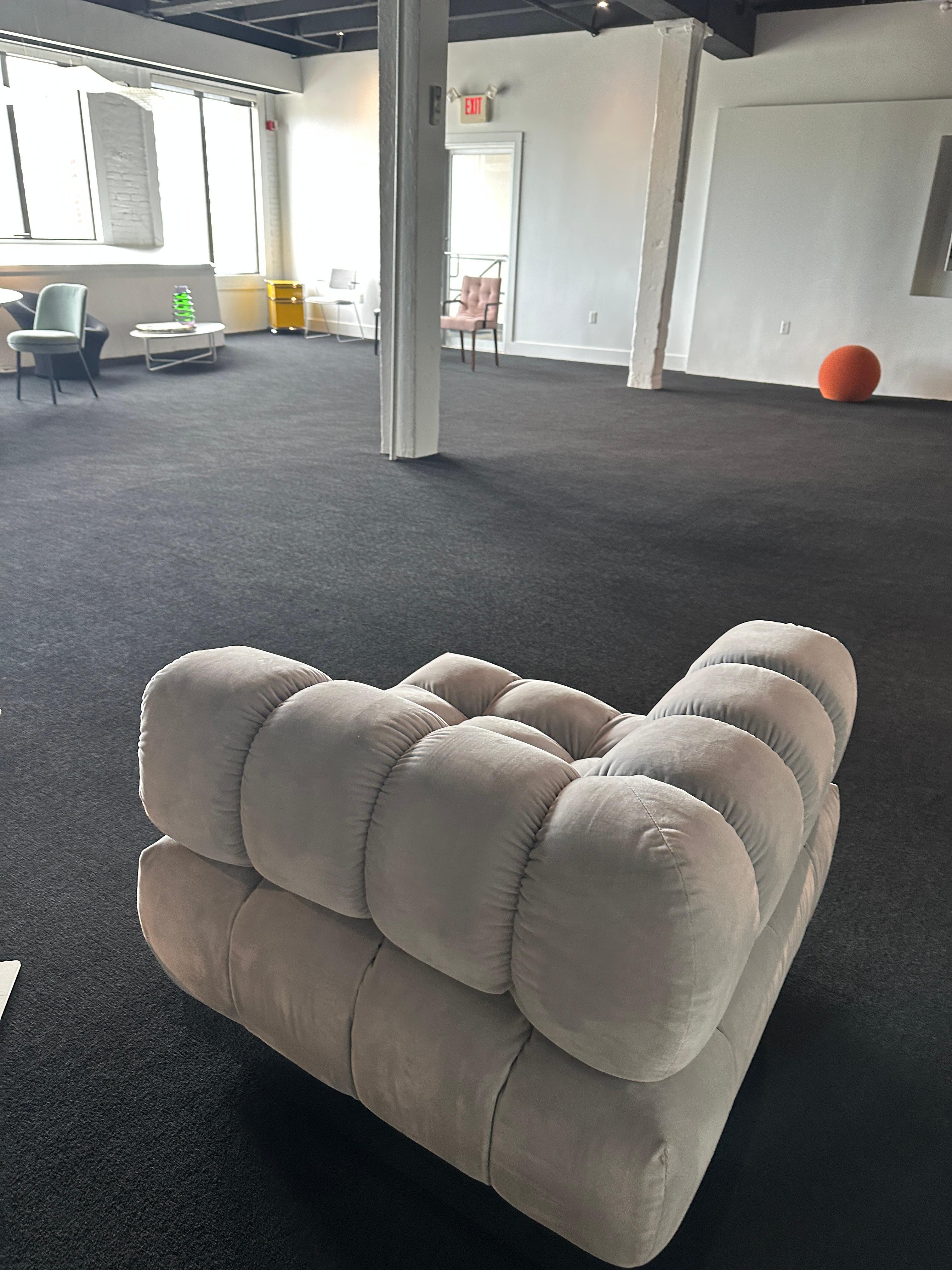 Contemporary Harvey Probber  Deep Tuft Corner Chair in STOCK