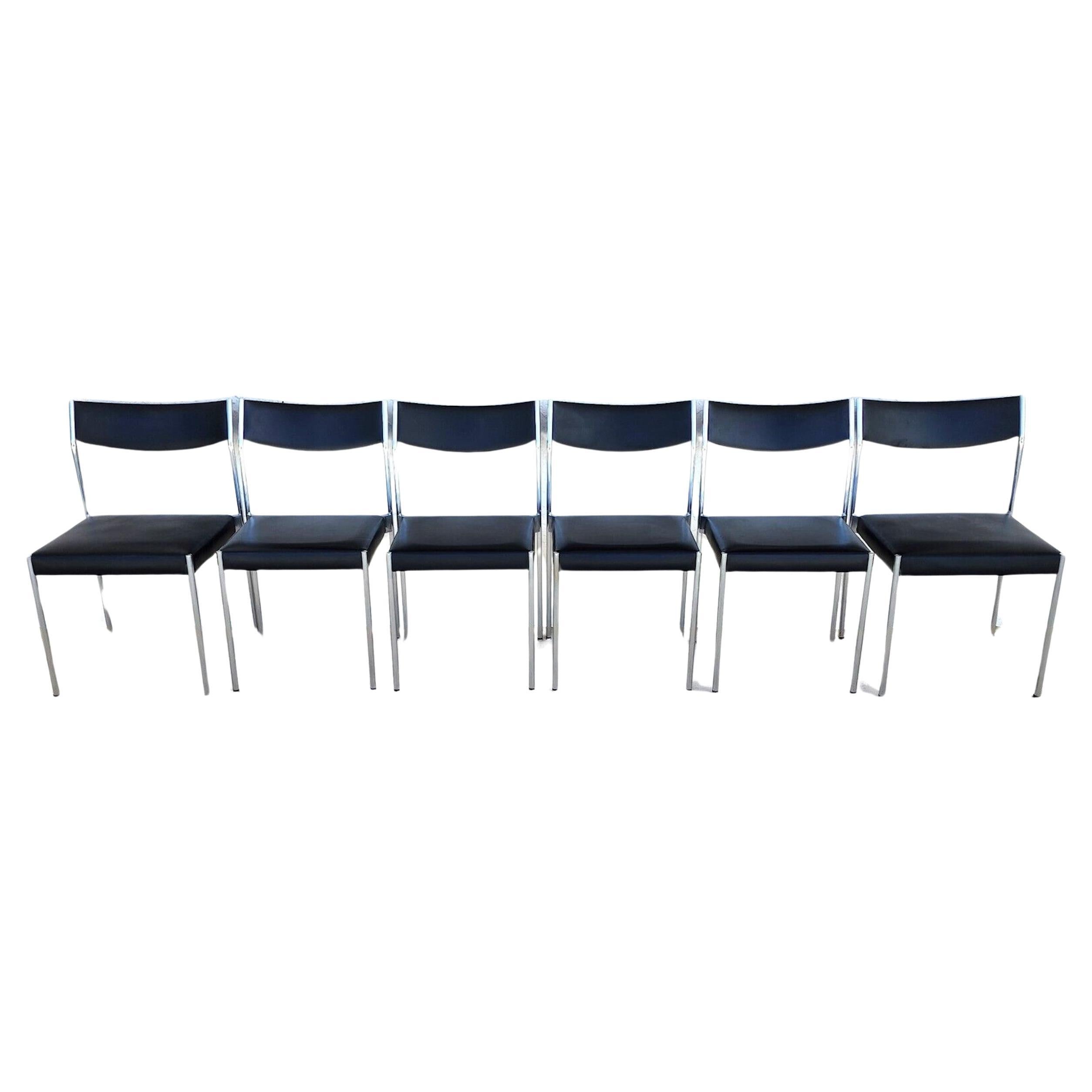 Harvey Probber Esszimmerstühle MCM-Set aus 6 Stühlen