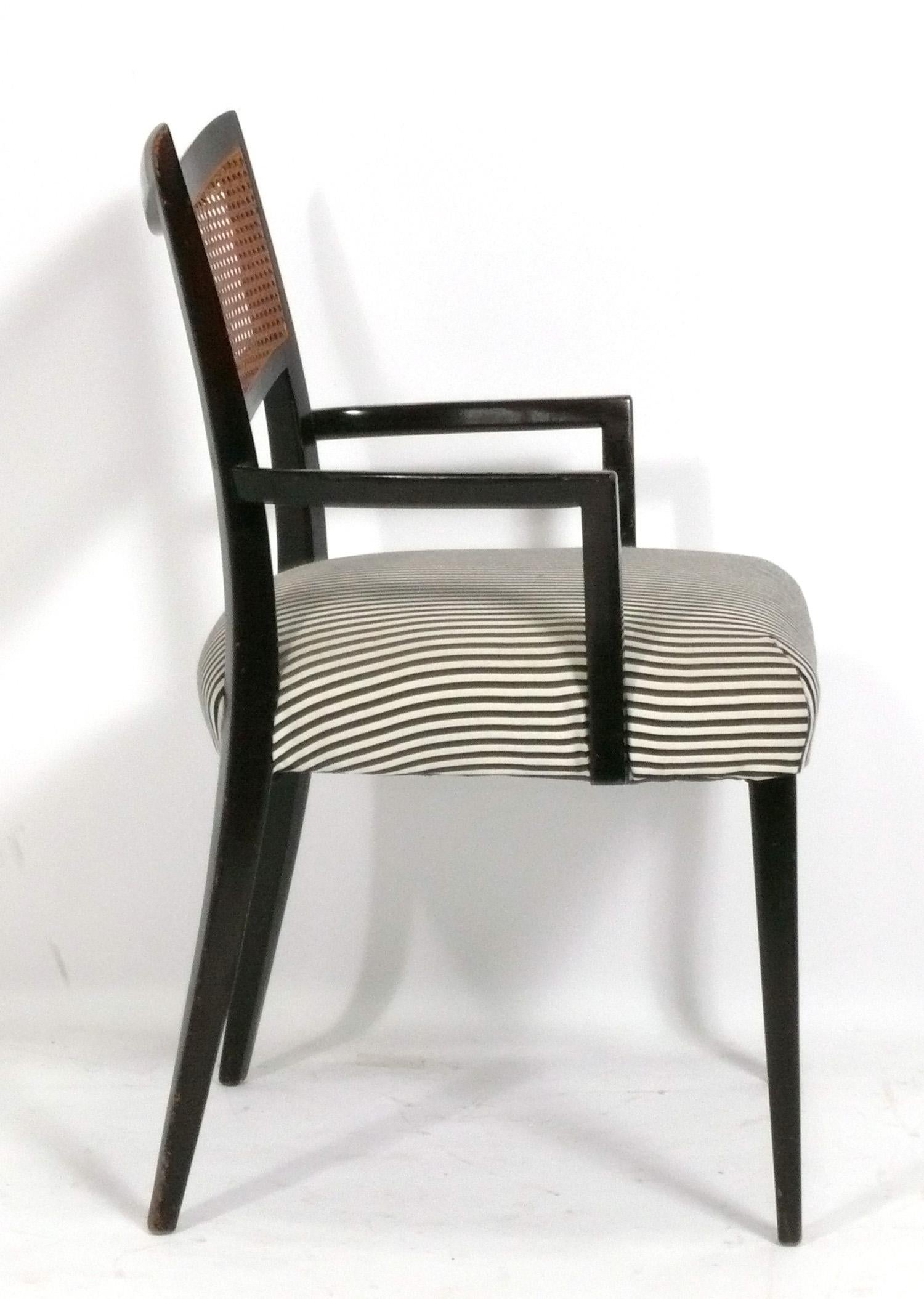 Mid-Century Modern Harvey Probber - Ensemble de six chaises de salle à manger en vente