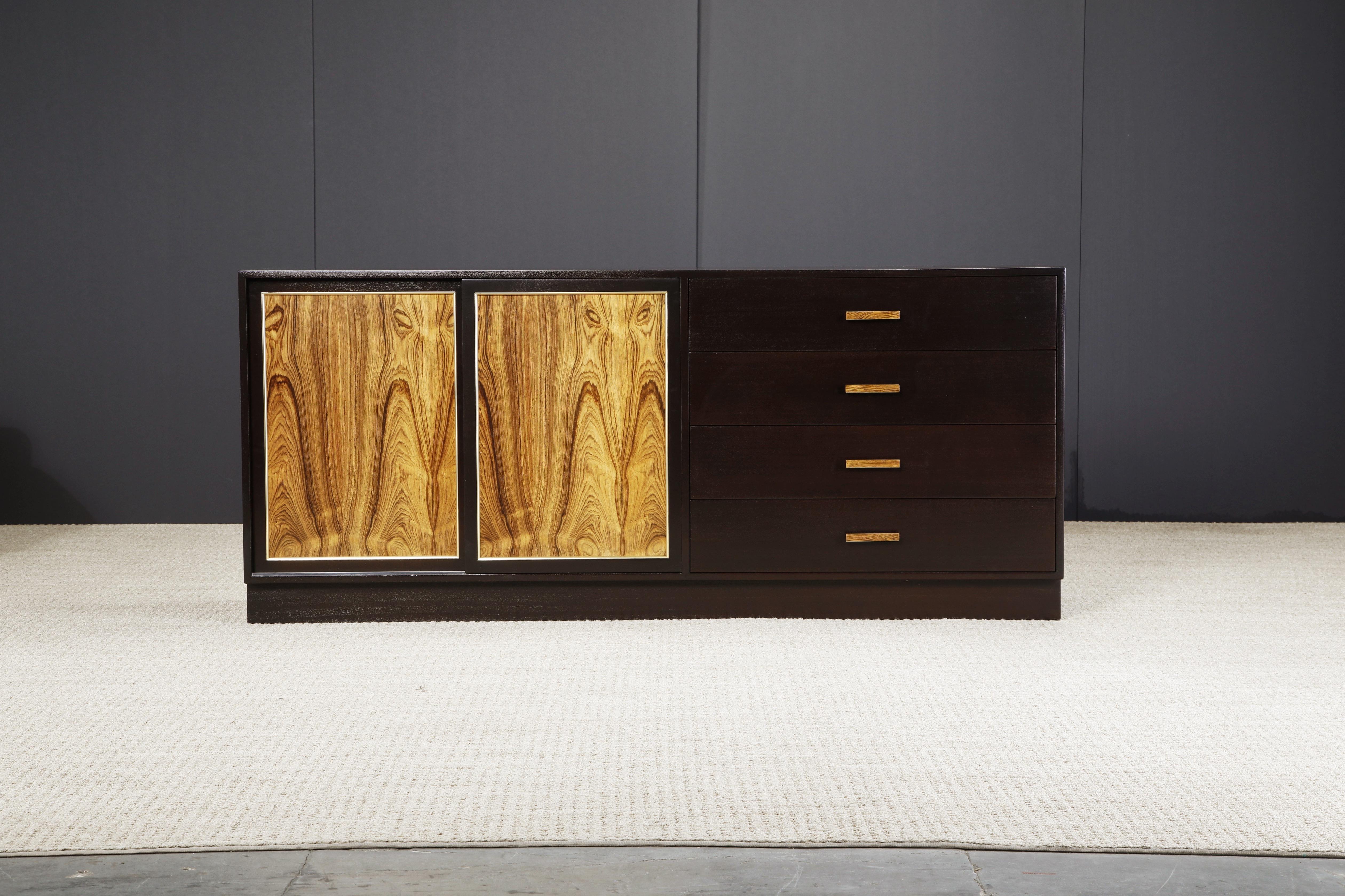 Mid-Century Modern Harvey Probber Dresser, Credenza or Sideboard, c 1960, Refinished, Signed For Sale