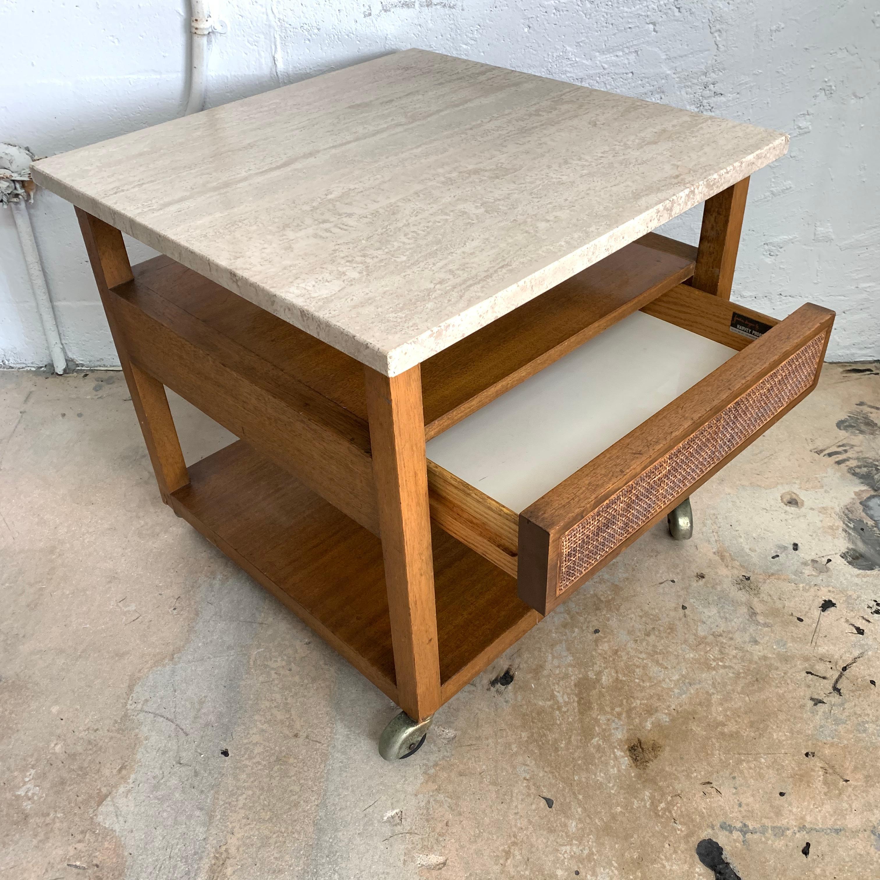 American Harvey Probber End or Side Table, Signed