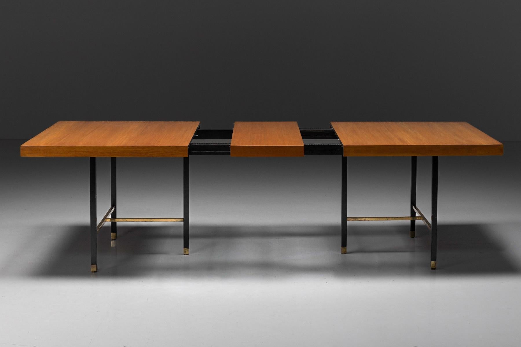 Américain Table de salle à manger extensible Harvey Probber, États-Unis, années 1950 en vente