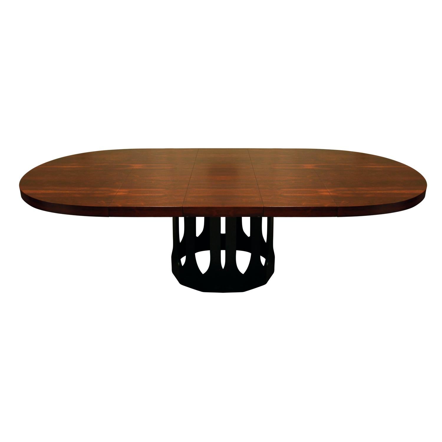 Hand-Crafted Harvey Probber Extension Dining Table in Rosewood, 1950s