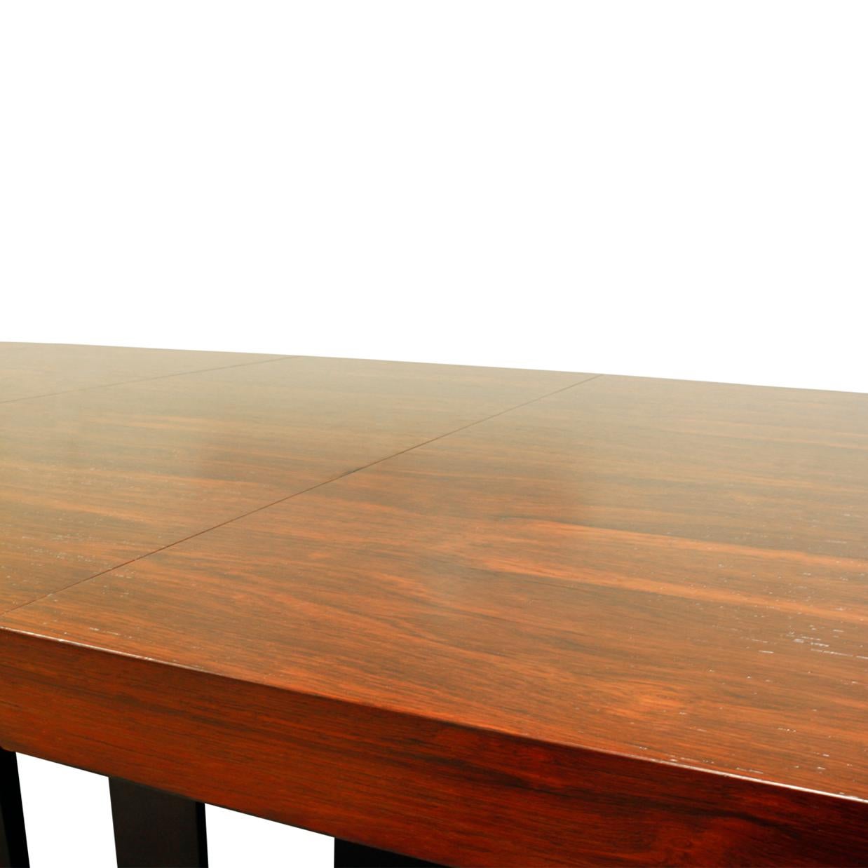 Harvey Probber Extension Dining Table in Rosewood, 1950s In Excellent Condition In New York, NY