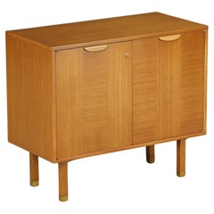 Armoire de bar à abattant Harvey Probber, années 1950, restaurée