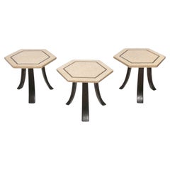 Harvey Probber Hex-Tische mit Terrazzo-Platten