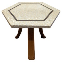Harvey Probber Hexagon Terrazzo Side Table