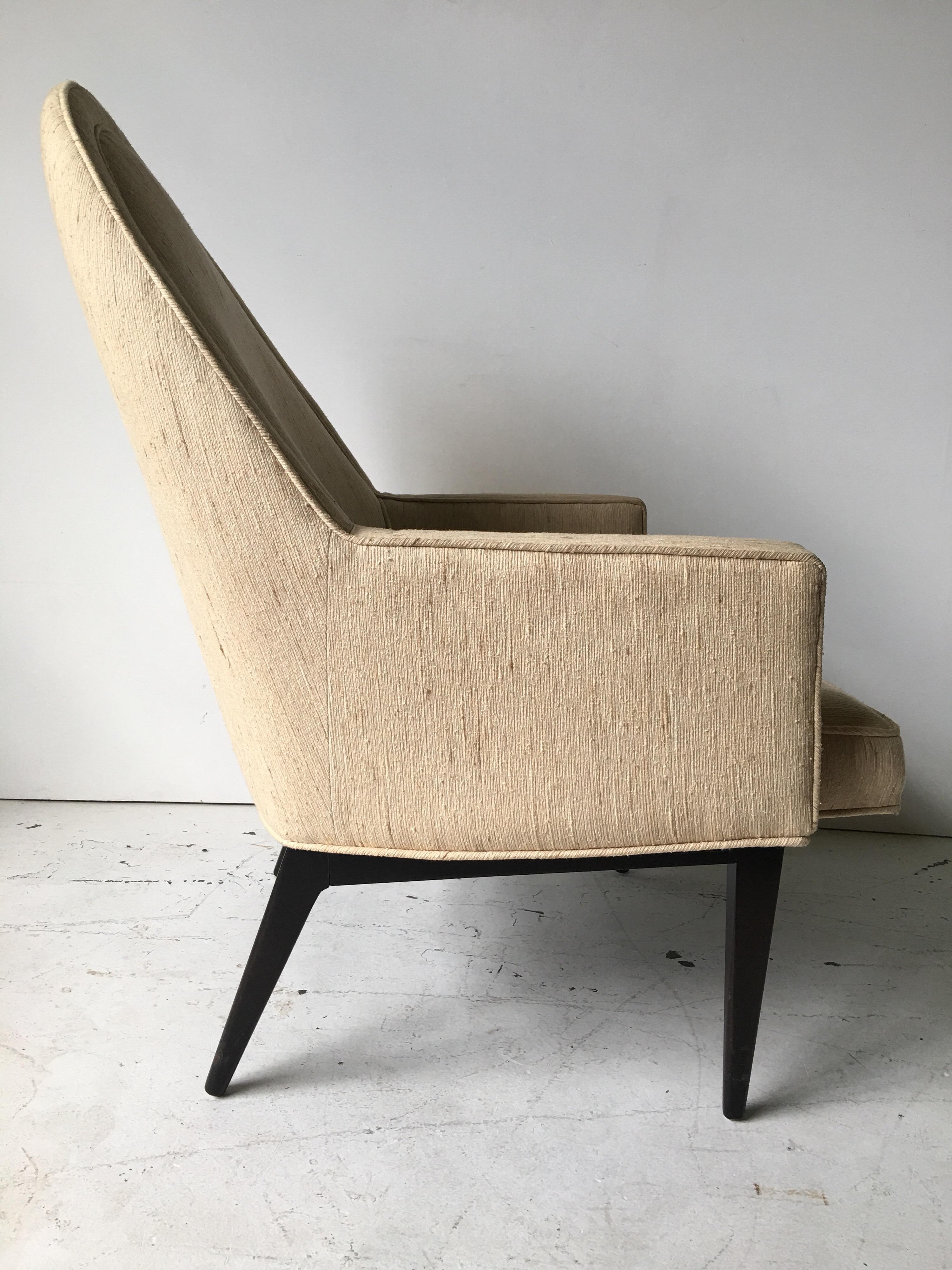 Mid-Century Modern Harvey Probber Style Teardrop Lounge Chair For Sale