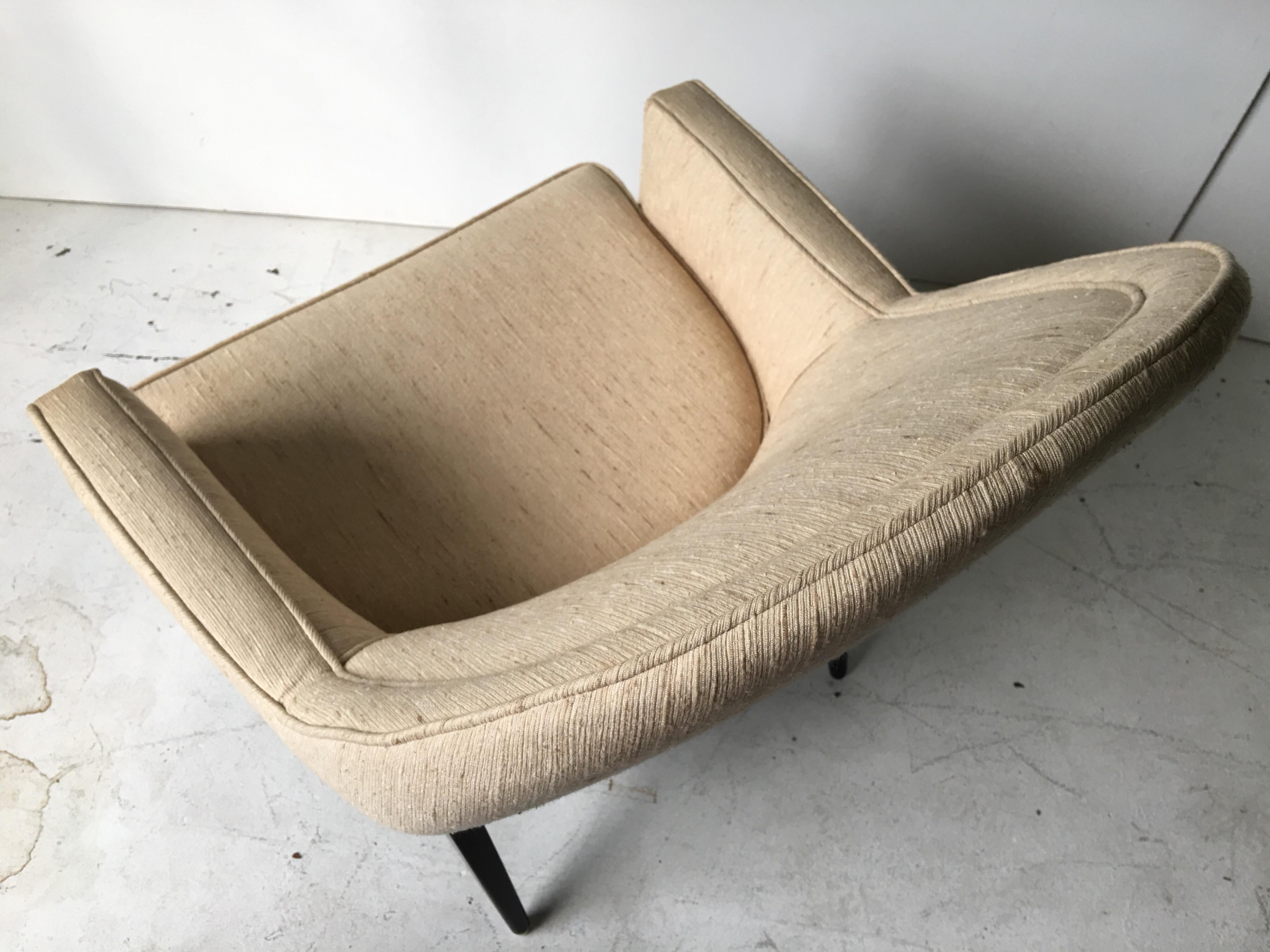 20th Century Harvey Probber Style Teardrop Lounge Chair For Sale