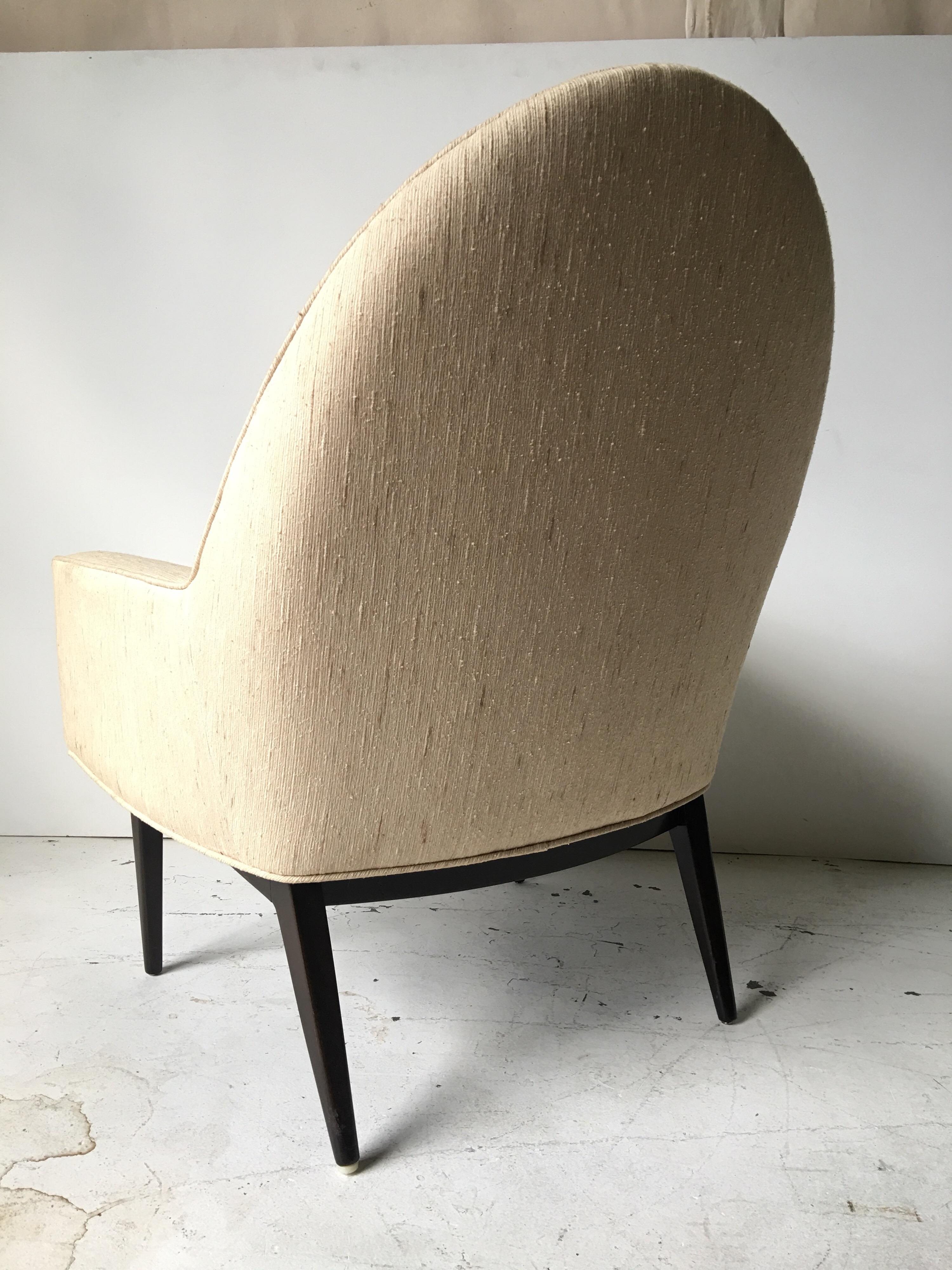 Upholstery Harvey Probber Style Teardrop Lounge Chair For Sale