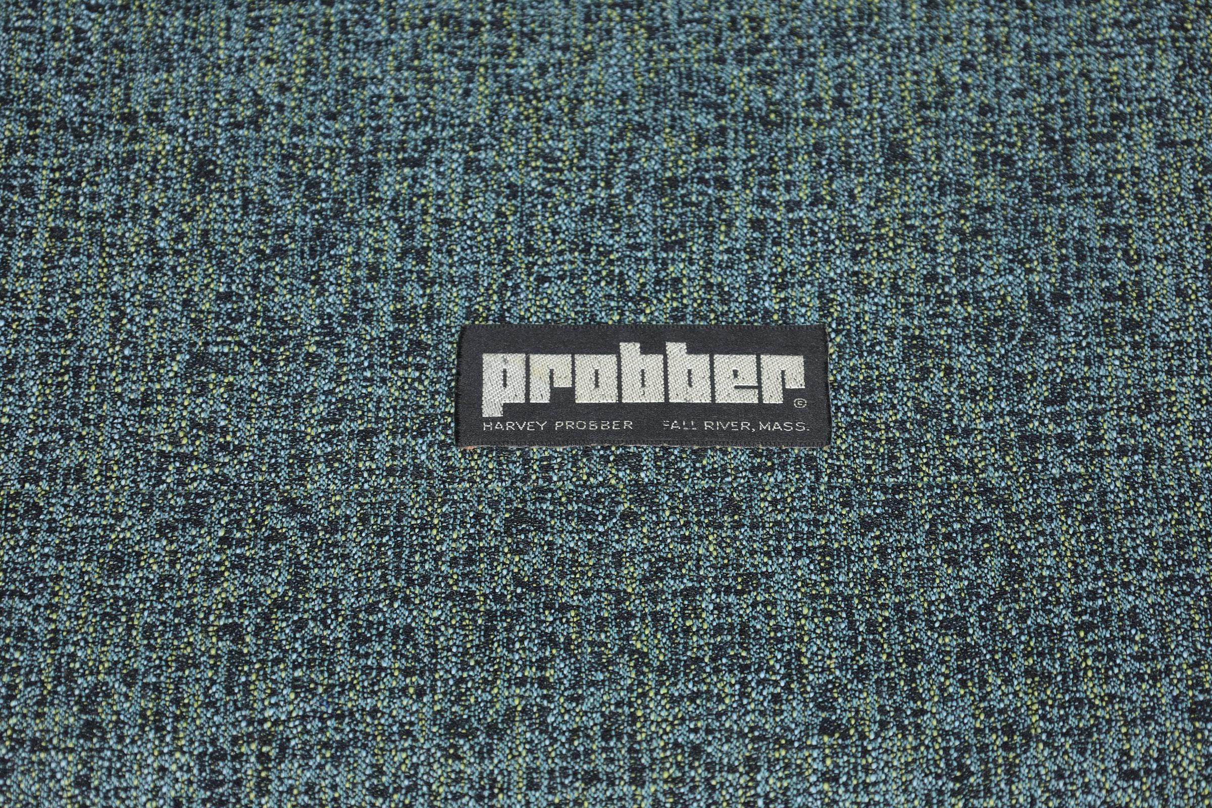 Harvey Probber Iconic Architectural Angle Sofa in Wool Upholstery 3
