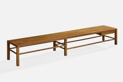 Harvey Probber, Grand banc, acajou, laiton, États-Unis, 1960