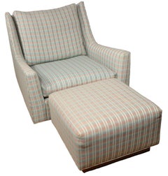 Harvey Probber Lounge Chair and Ottoman c. 1970's