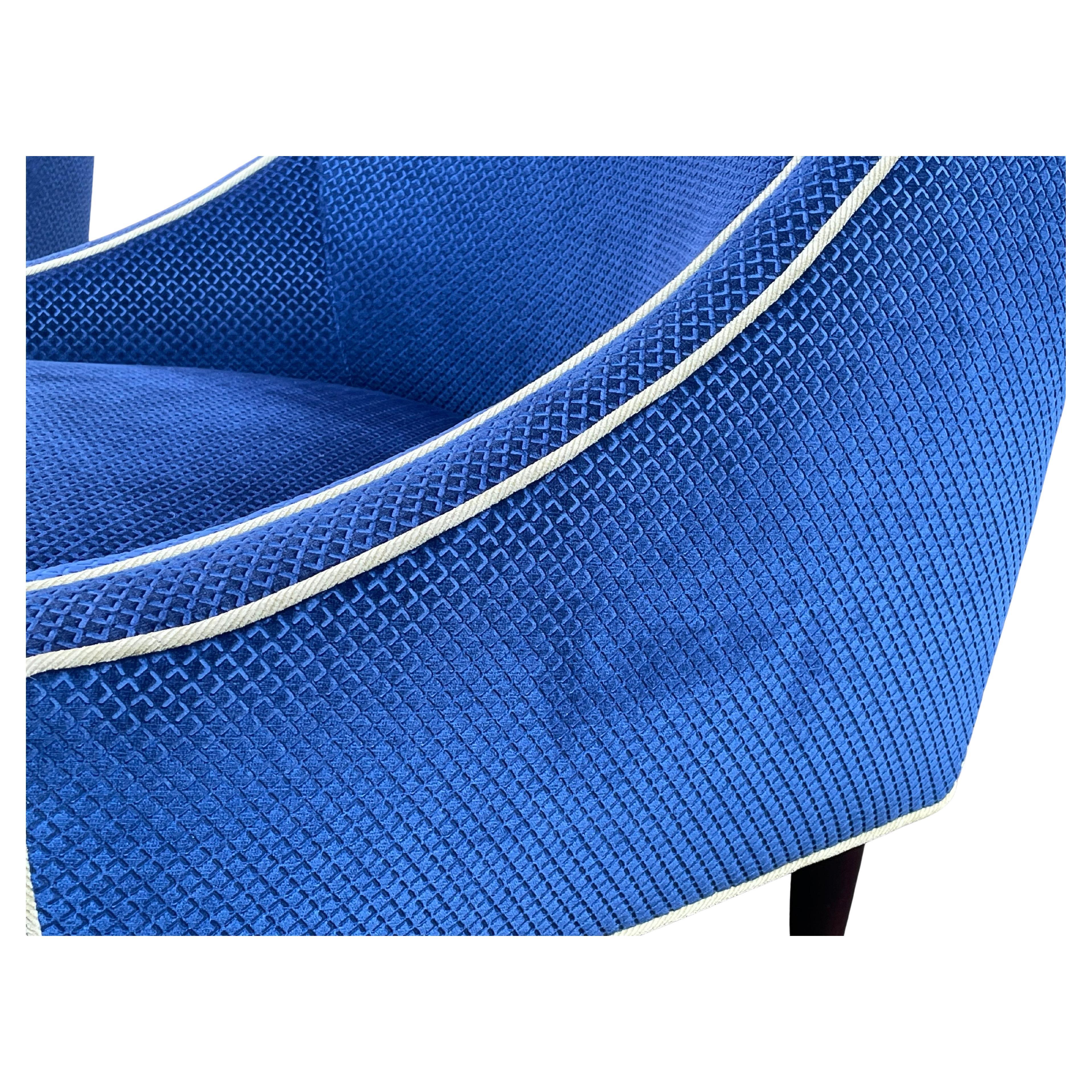 Harvey Probber Lounge Club Chairs in Blue - Circa 1960s 6
