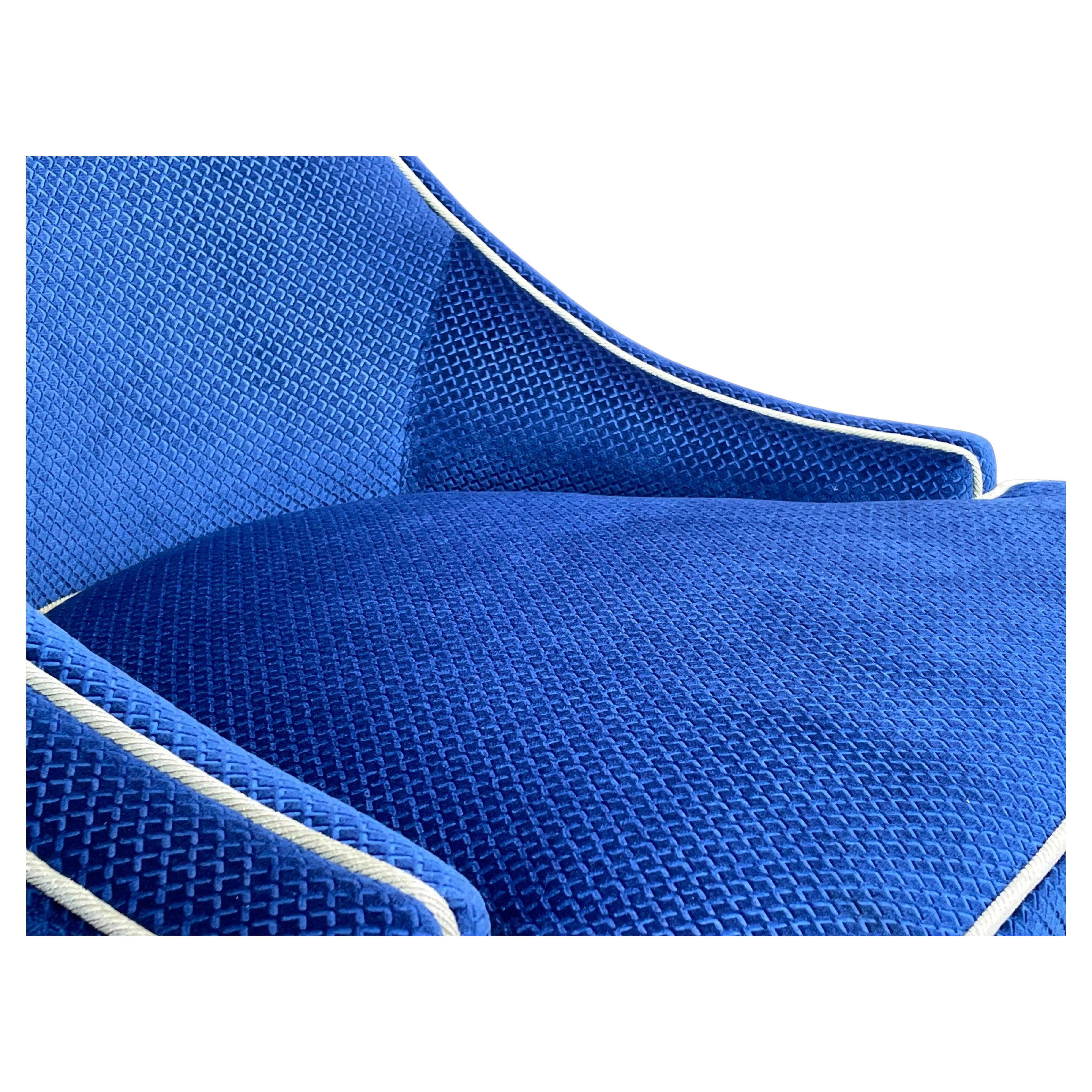 Mid-20th Century Harvey Probber Lounge Club Chairs in Blue - Circa 1960s