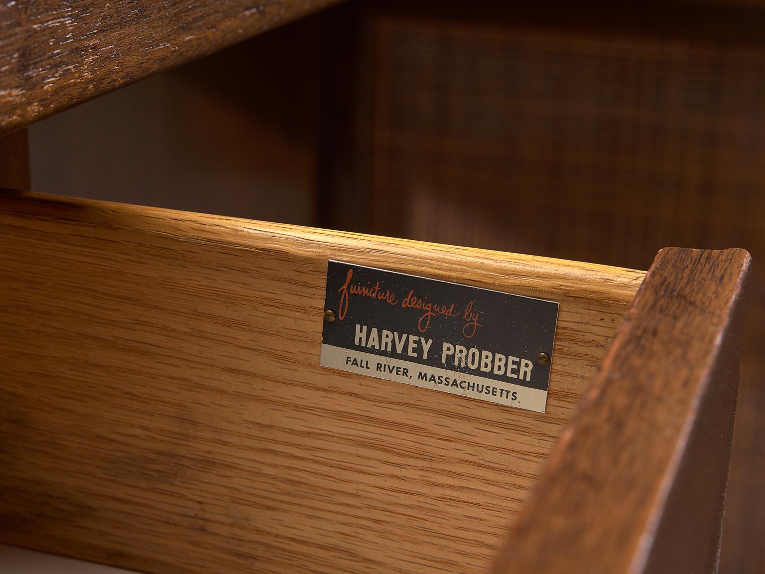 Harvey Probber Mahogany Desk with Storage Cabinet 1