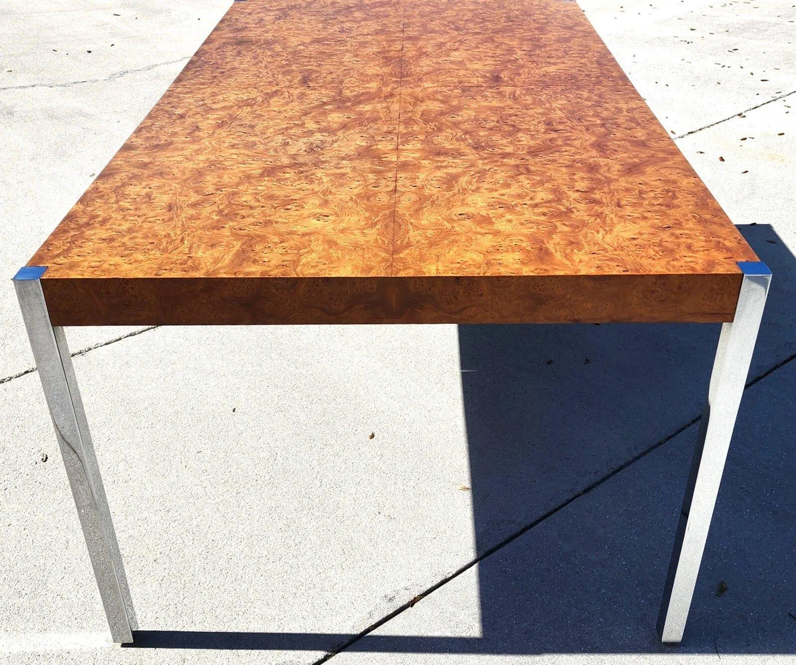 Harvey Probber MCM Dining Conference Table 2 Leaves In Good Condition For Sale In Lake Worth, FL